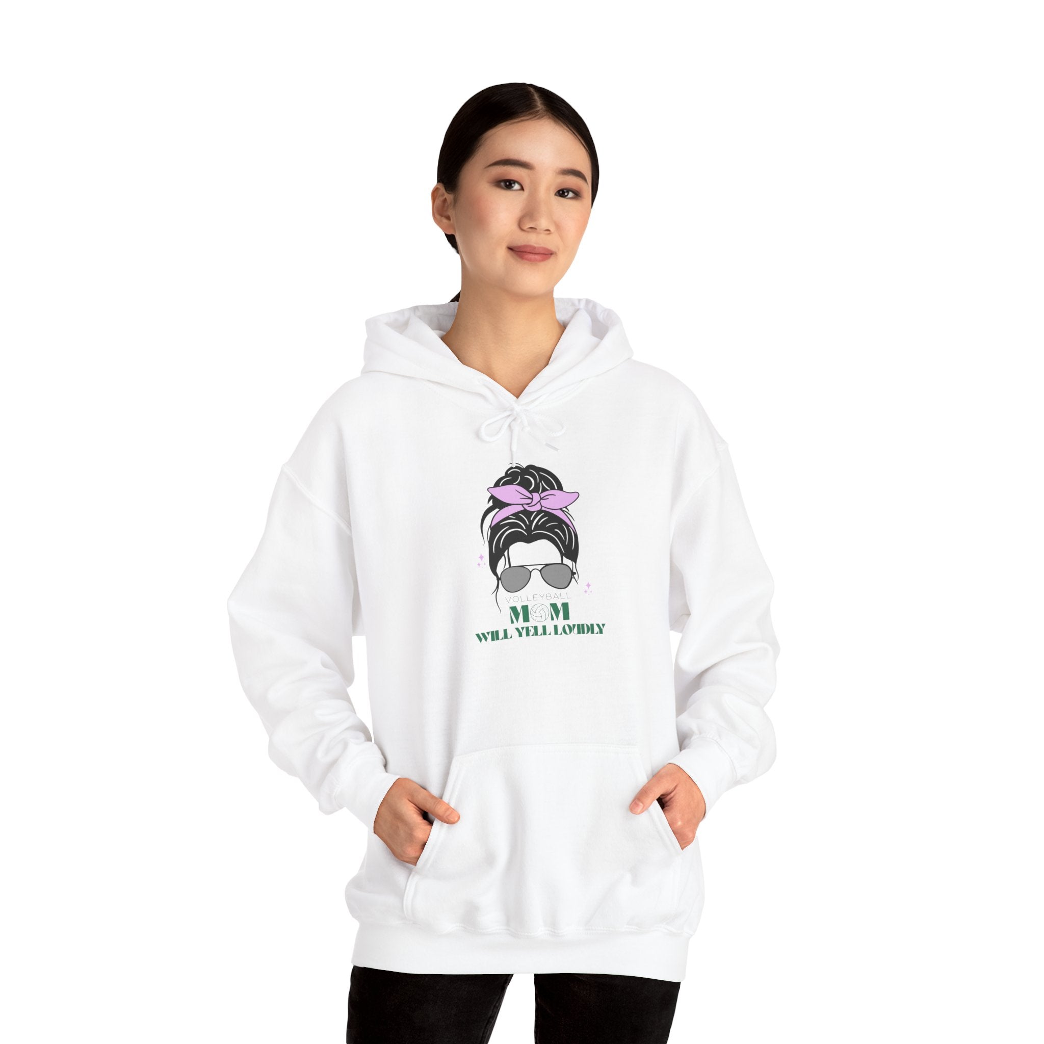 Volleyball Mom Will Yell Loudly Hoodie