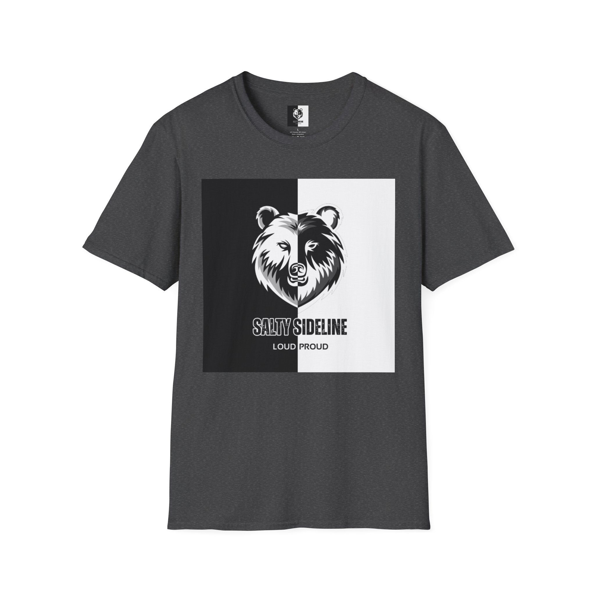 Salty Sideline Logo | Unisex Softstyle T-Shirt | 12 Shirt Color Options