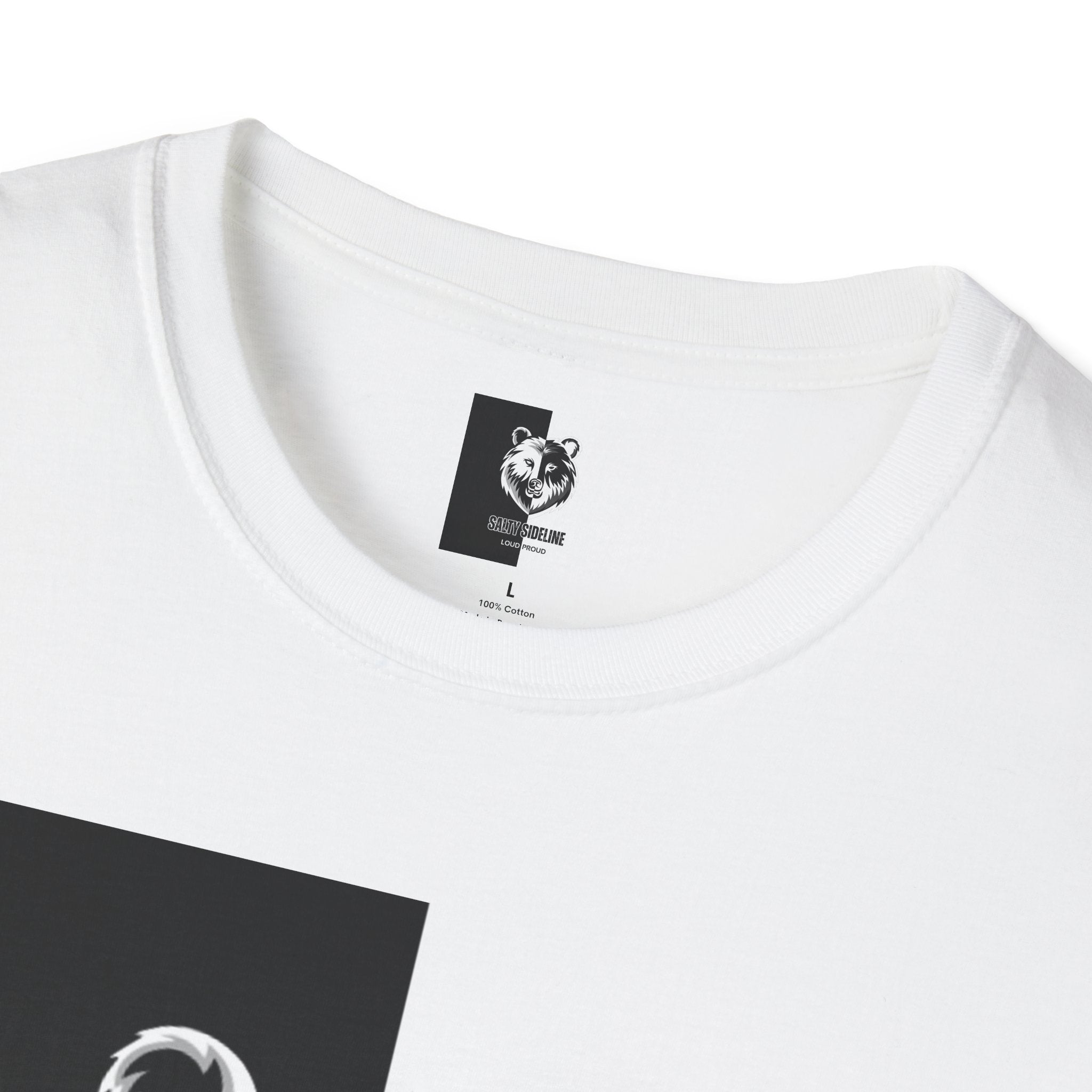 Salty Sideline Logo | Unisex Softstyle T-Shirt | 12 Shirt Color Options