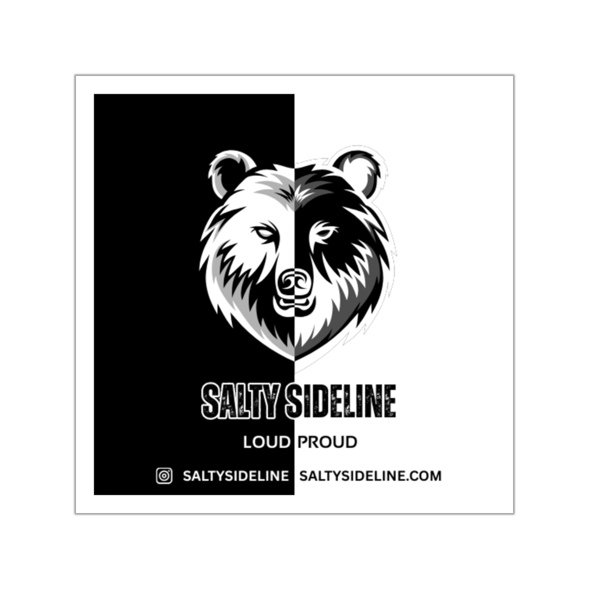 Salty Sideline 3.5" Vinyl Sticker