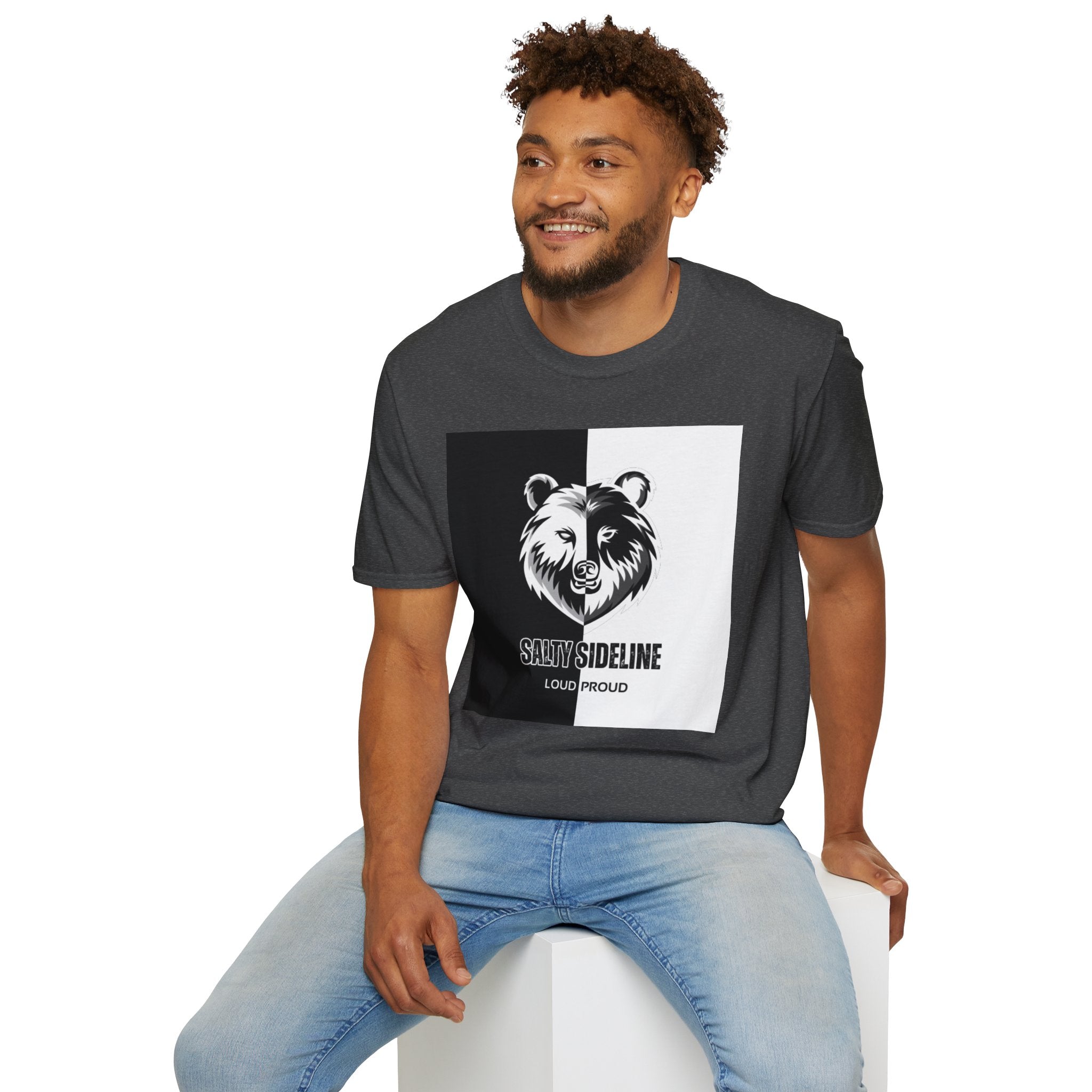 Salty Sideline Logo | Unisex Softstyle T-Shirt | 12 Shirt Color Options