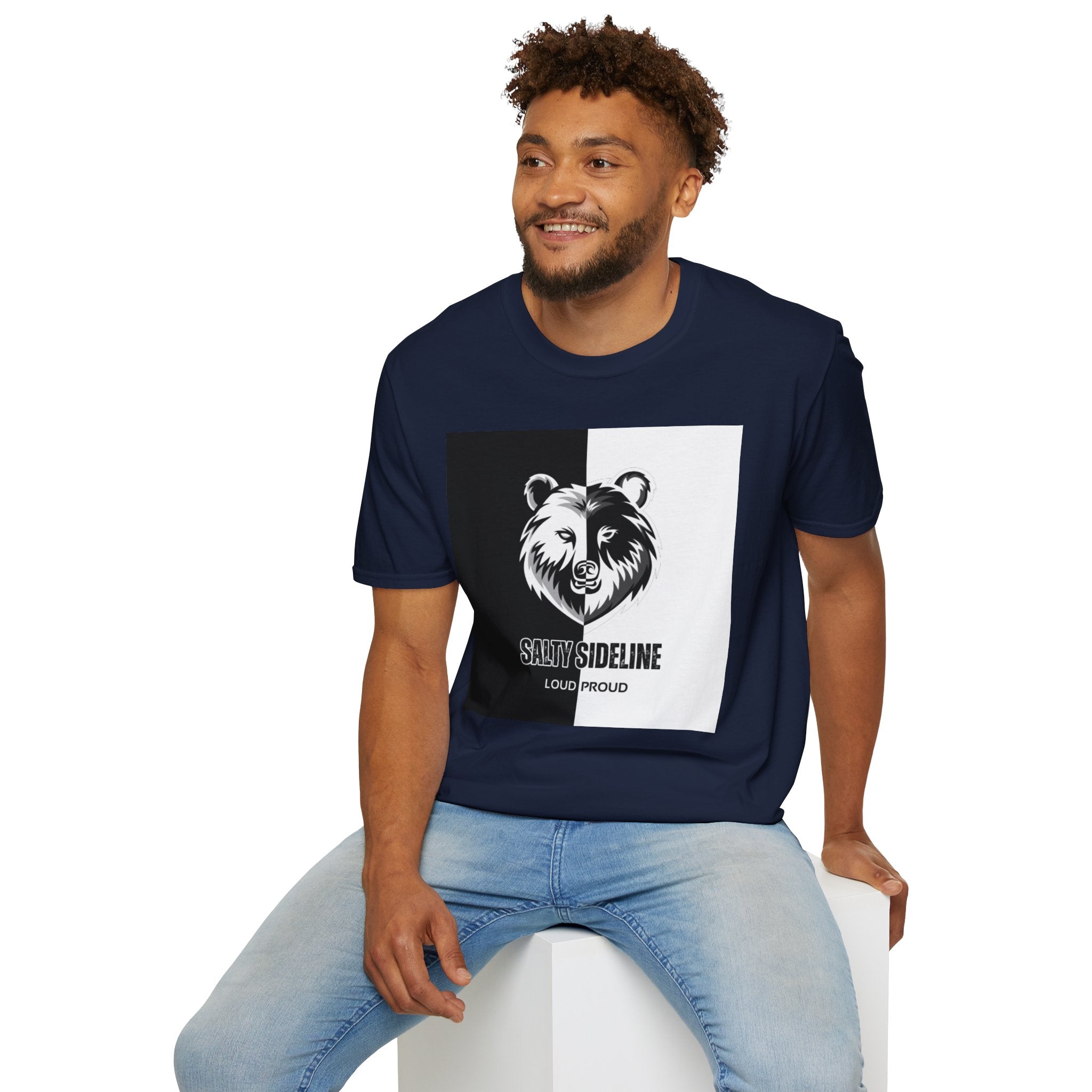 Salty Sideline Logo | Unisex Softstyle T-Shirt | 12 Shirt Color Options