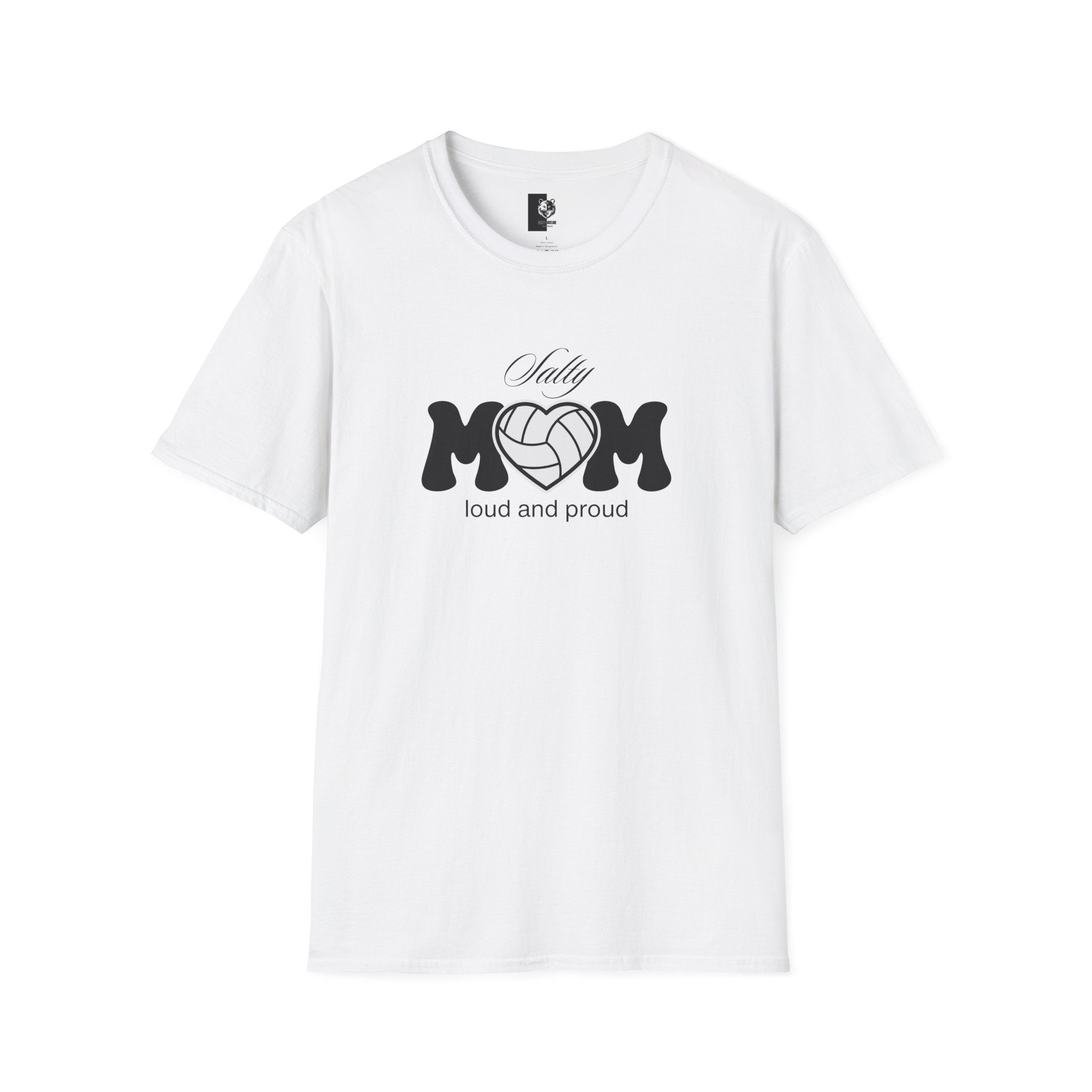 Salty Volleyball Mom Unisex Softstyle Shirt | 5 Shirt Color Options