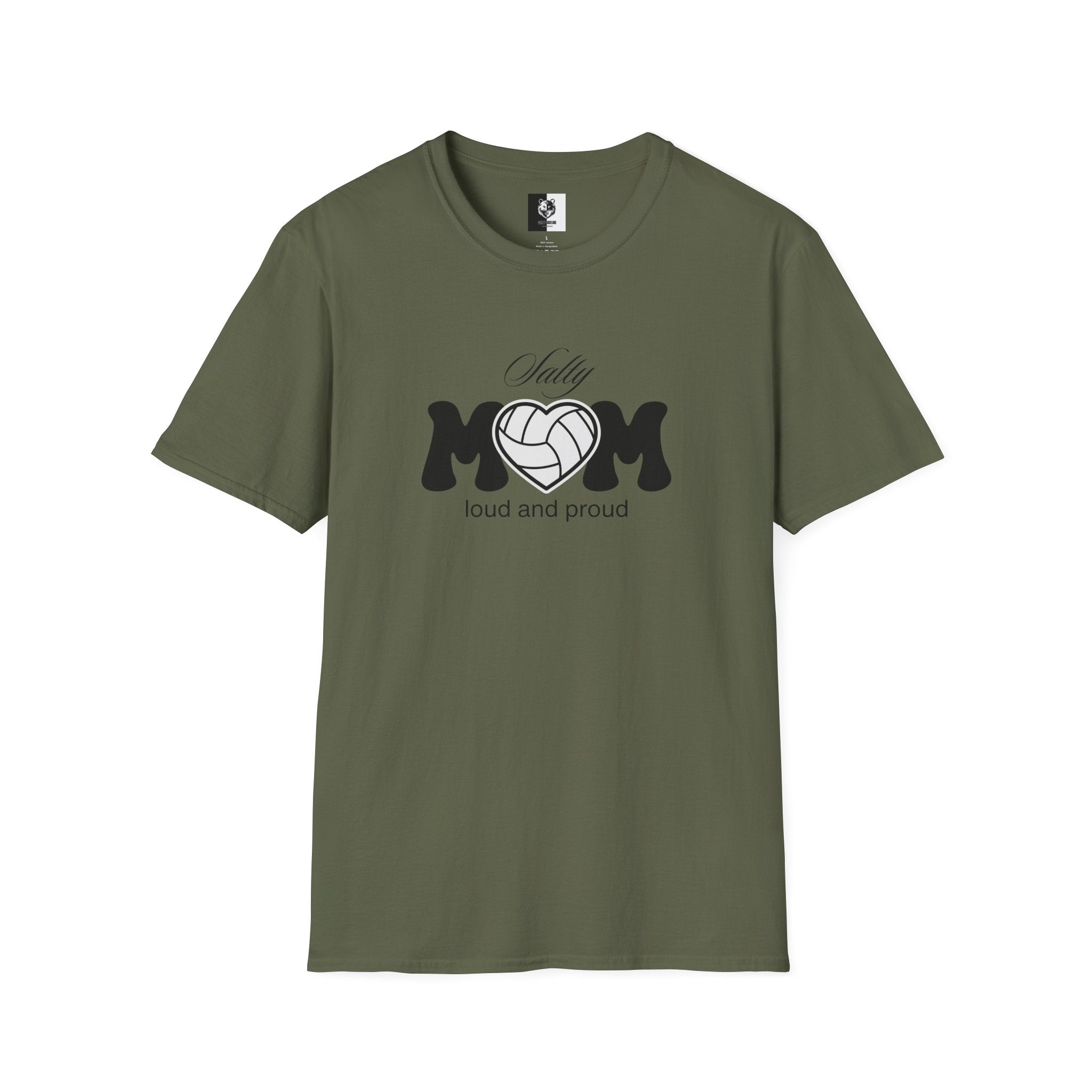 Salty Volleyball Mom Unisex Softstyle Shirt | 5 Shirt Color Options