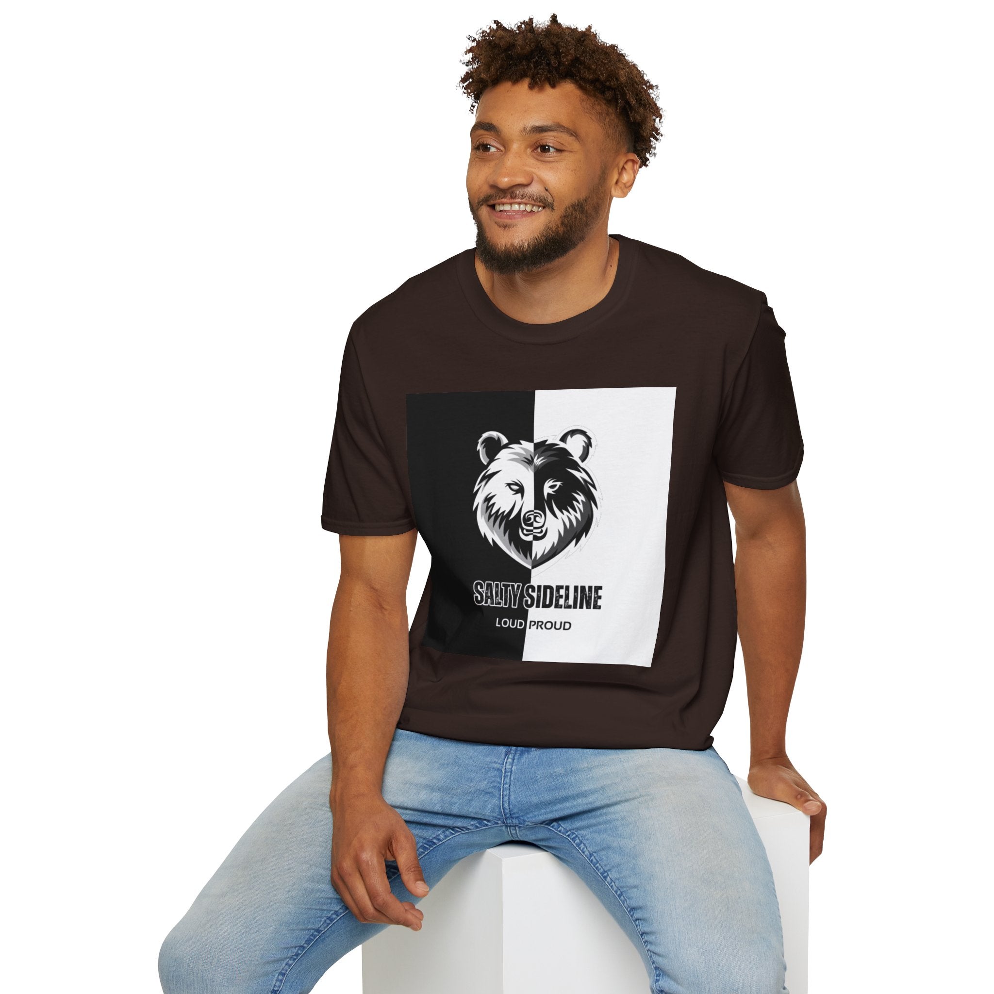 Salty Sideline Logo | Unisex Softstyle T-Shirt | 12 Shirt Color Options
