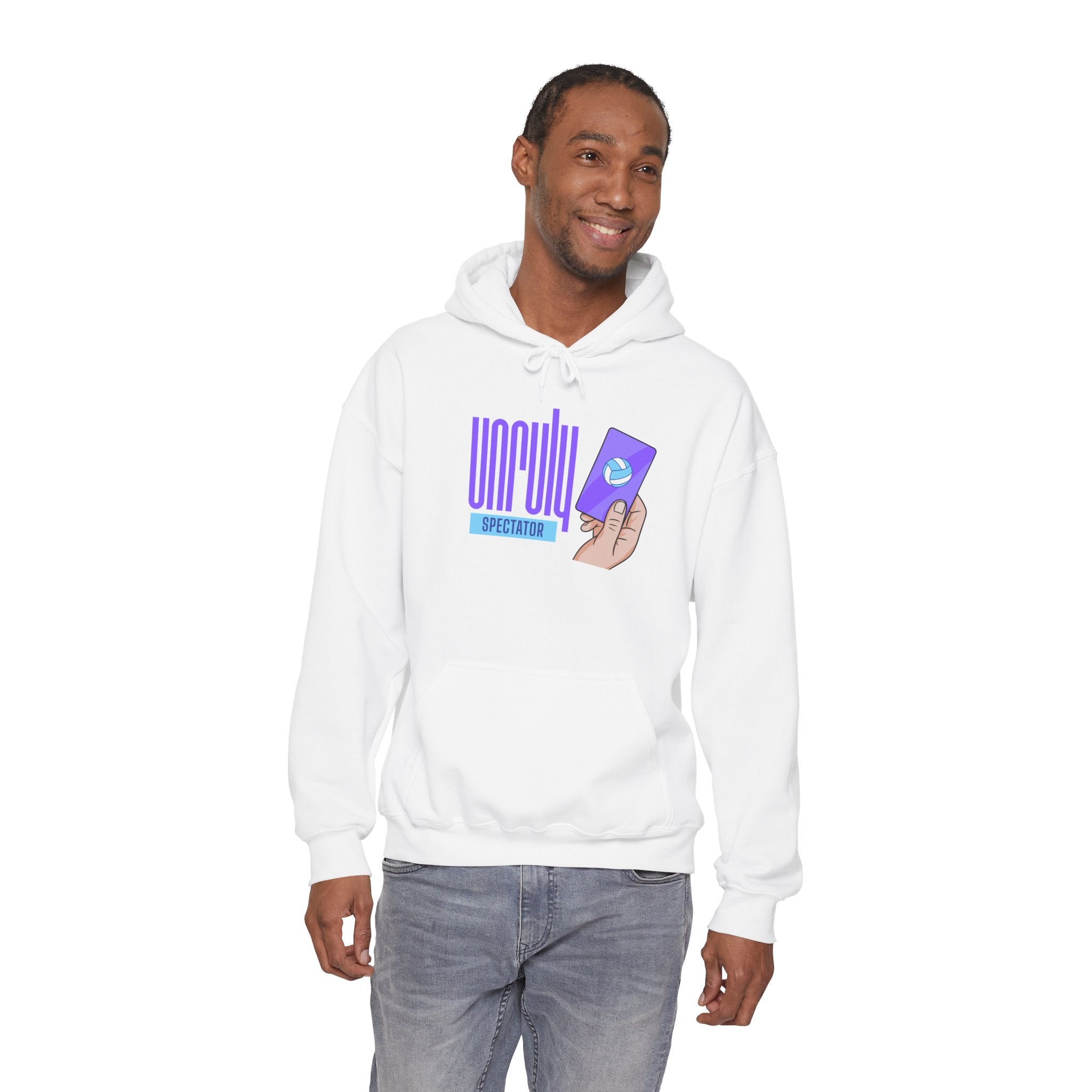 Unruly Spectator Blue Logo Hoodie