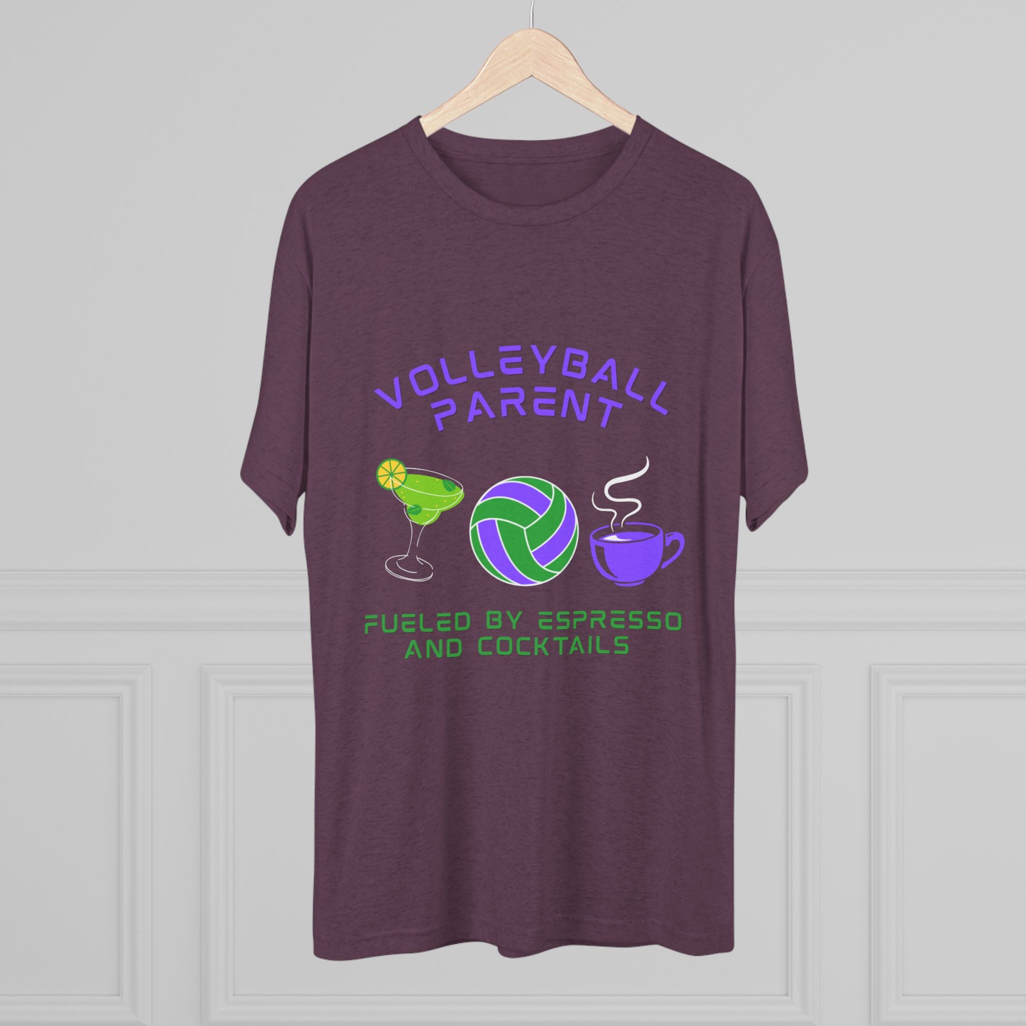 Fueled by Espresso and Cocktails | Tri-Blend Crew | 8 Shirt Colors Options