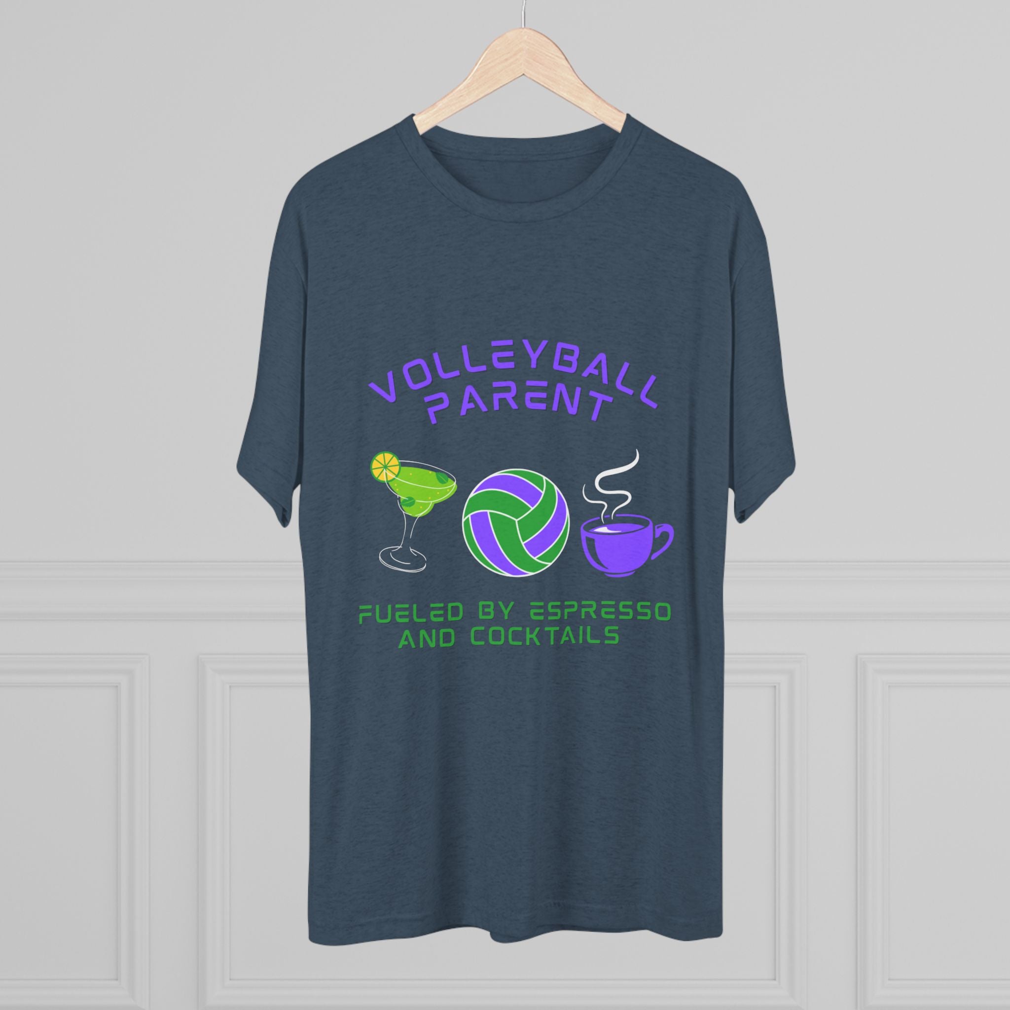 Fueled by Espresso and Cocktails | Tri-Blend Crew | 8 Shirt Colors Options