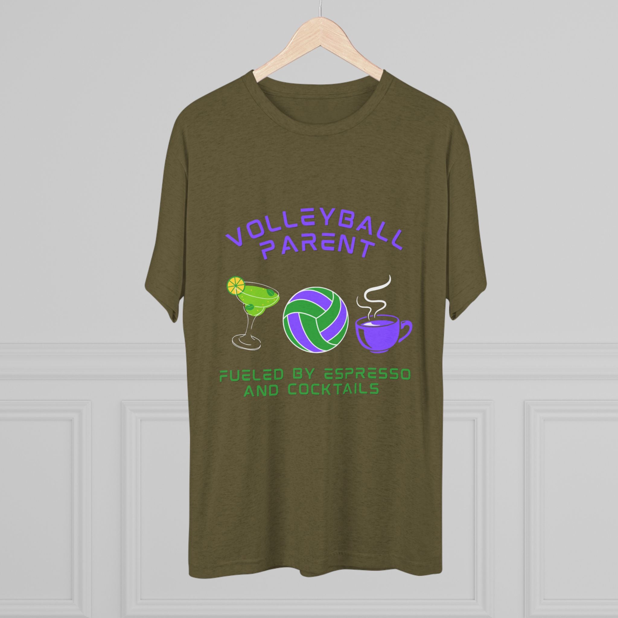 Fueled by Espresso and Cocktails | Tri-Blend Crew | 8 Shirt Colors Options