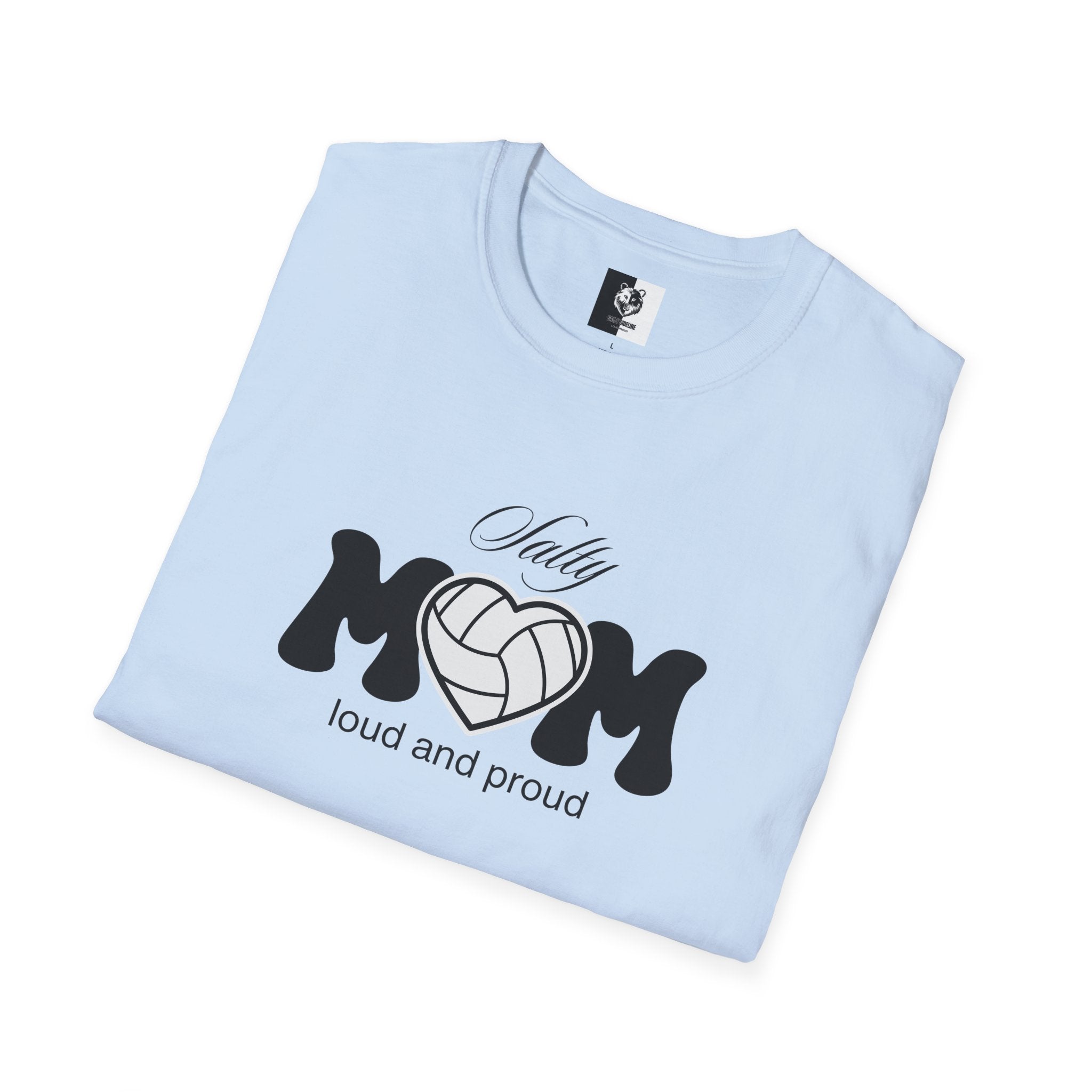 Salty Volleyball Mom Unisex Softstyle Shirt | 5 Shirt Color Options