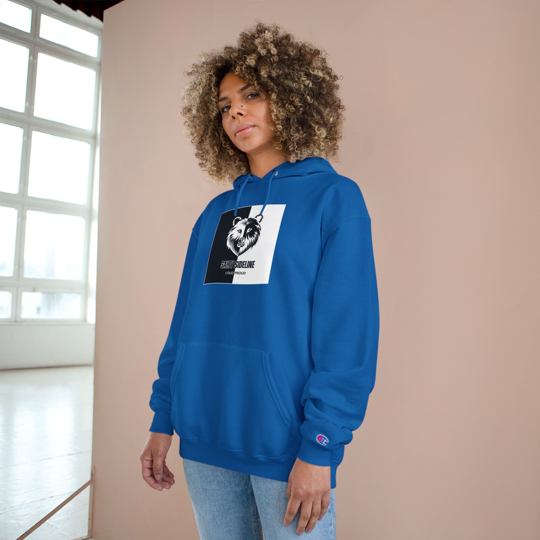 Salty Sideline Logo - Dark| Champion Hoodie | 3 Hoodie Color Options