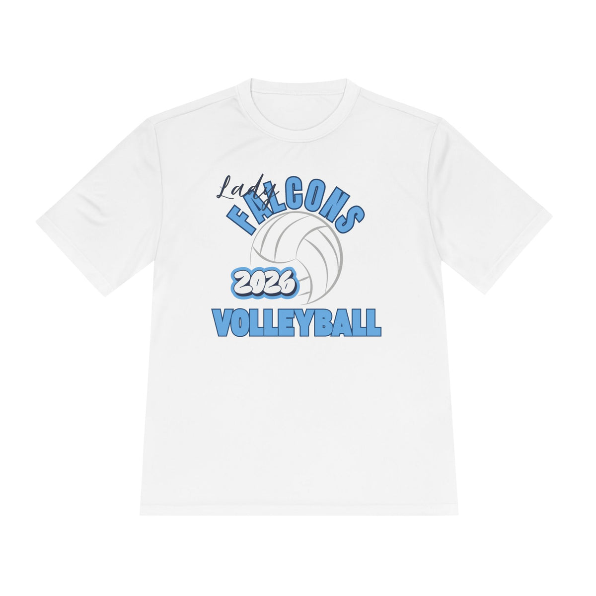 Lady Falcons 2026 Volleyball Moisture-Wicking T-Shirt