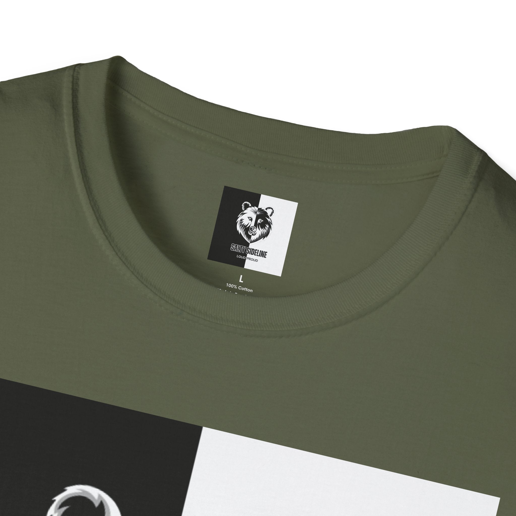Salty Sideline Logo | Unisex Softstyle T-Shirt | 12 Shirt Color Options