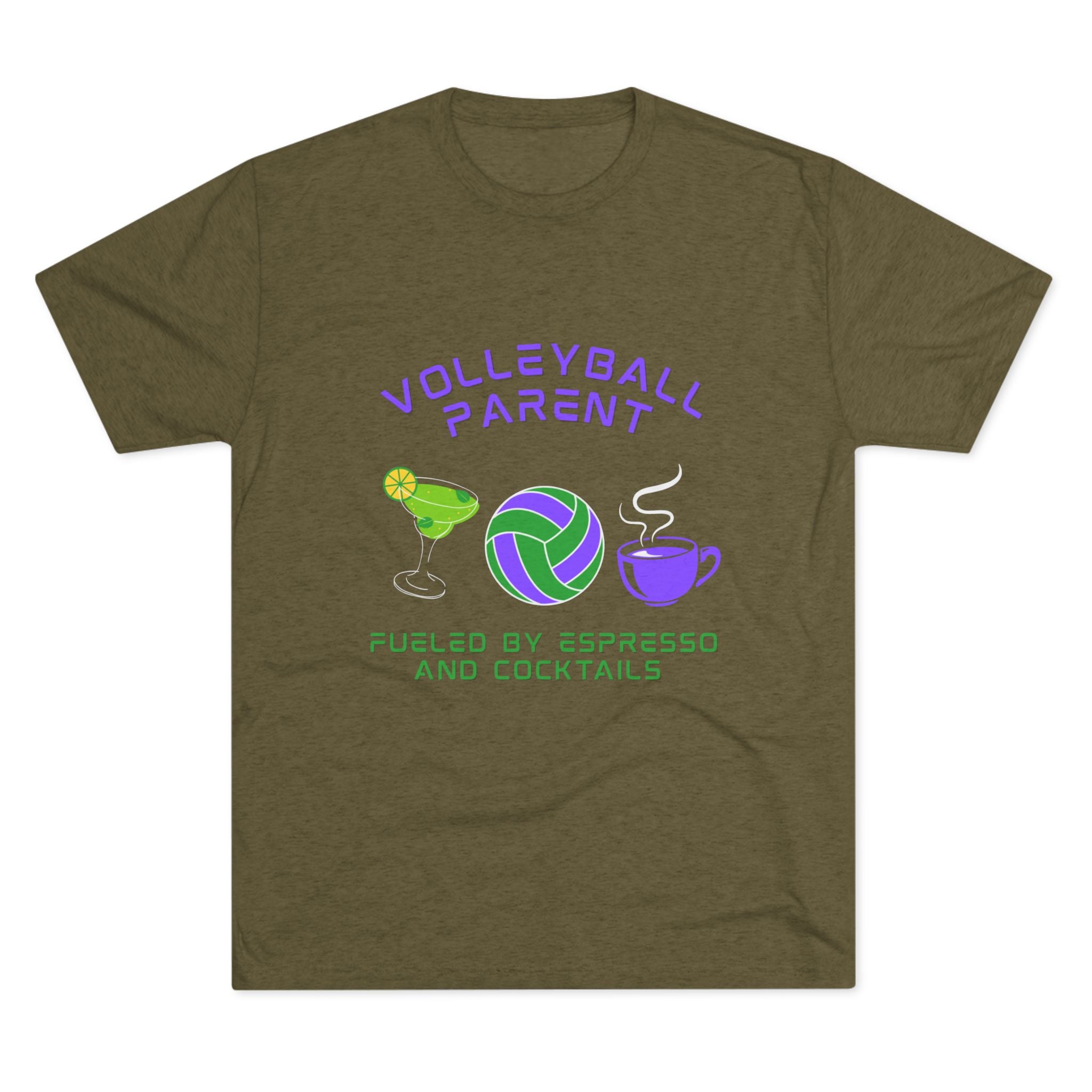 Fueled by Espresso and Cocktails | Tri-Blend Crew | 8 Shirt Colors Options