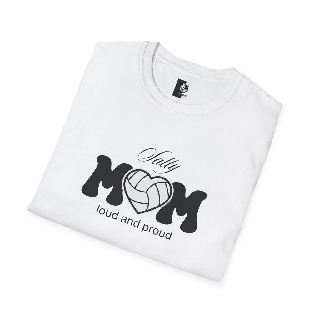 Salty Volleyball Mom Unisex Softstyle Shirt | 5 Shirt Color Options