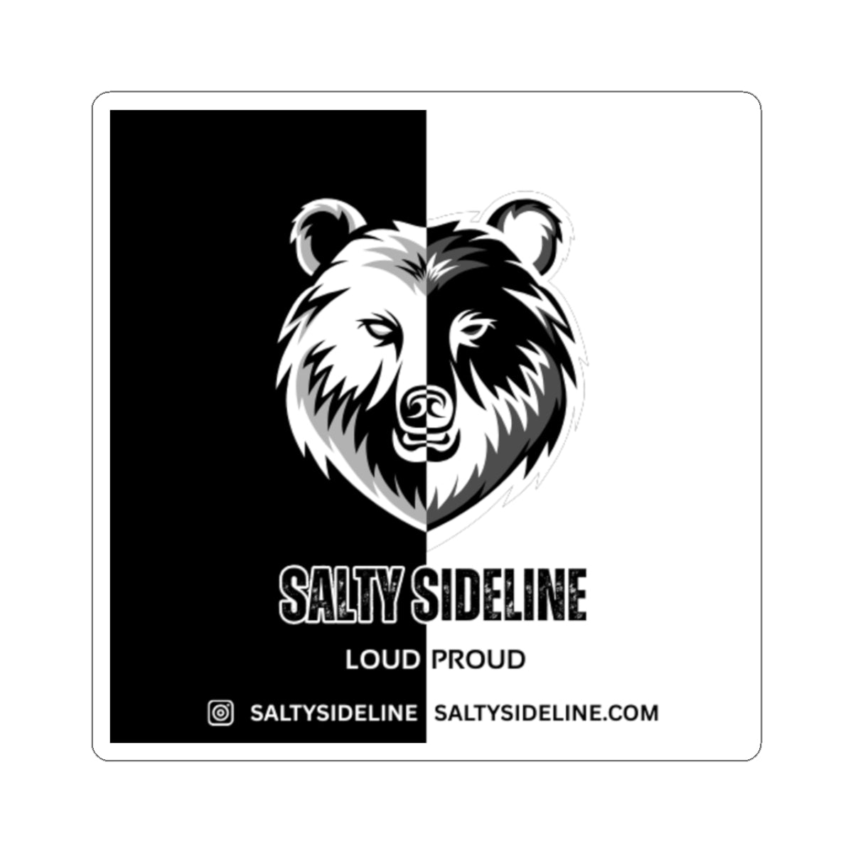Salty Sideline Brand Stickers | Laptop, Water Bottle, Journal, Planner Decor