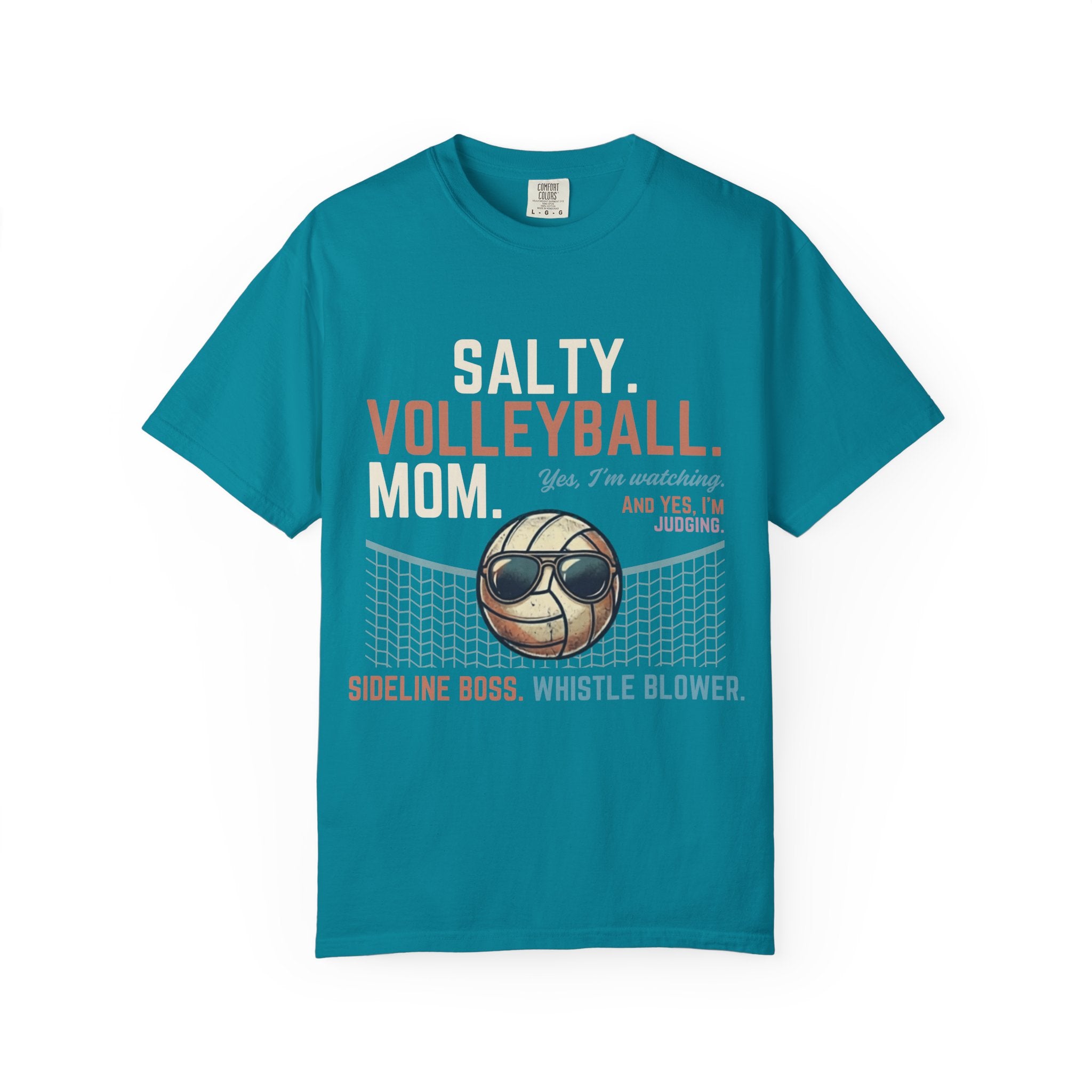 Salty Volleyball Mom - Yes I'm Watching T-Shirt