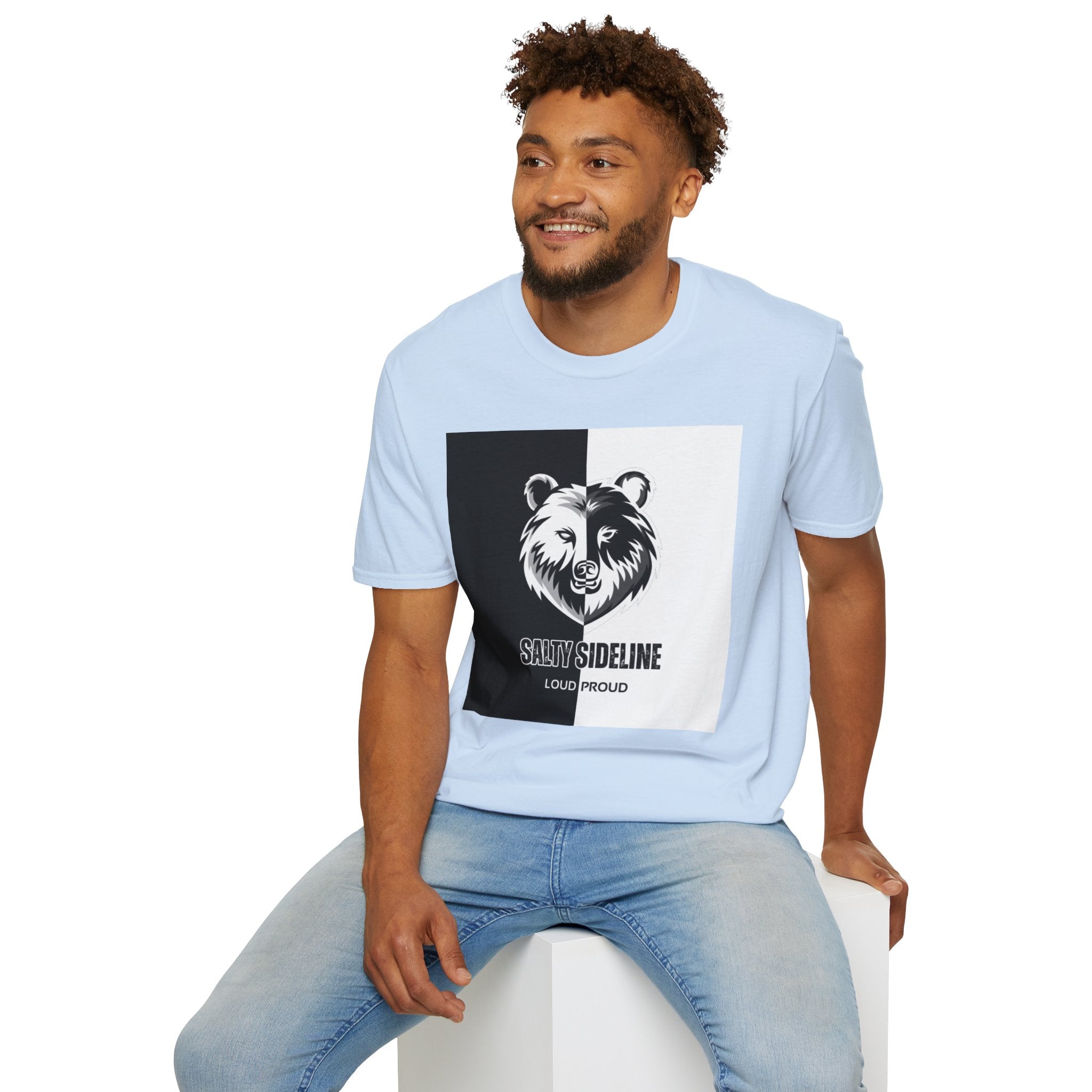 Salty Sideline Logo | Unisex Softstyle T-Shirt | 12 Shirt Color Options