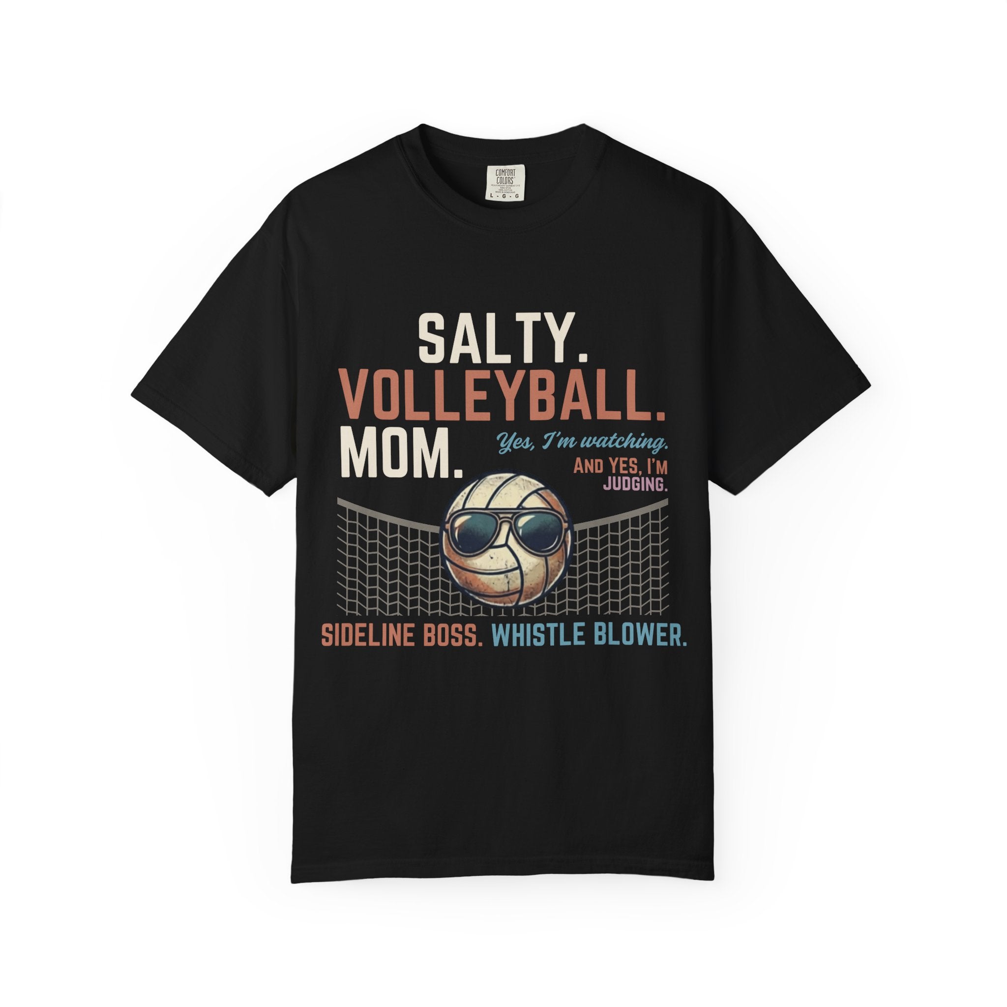 Salty Volleyball Mom - Yes I'm Watching T-Shirt