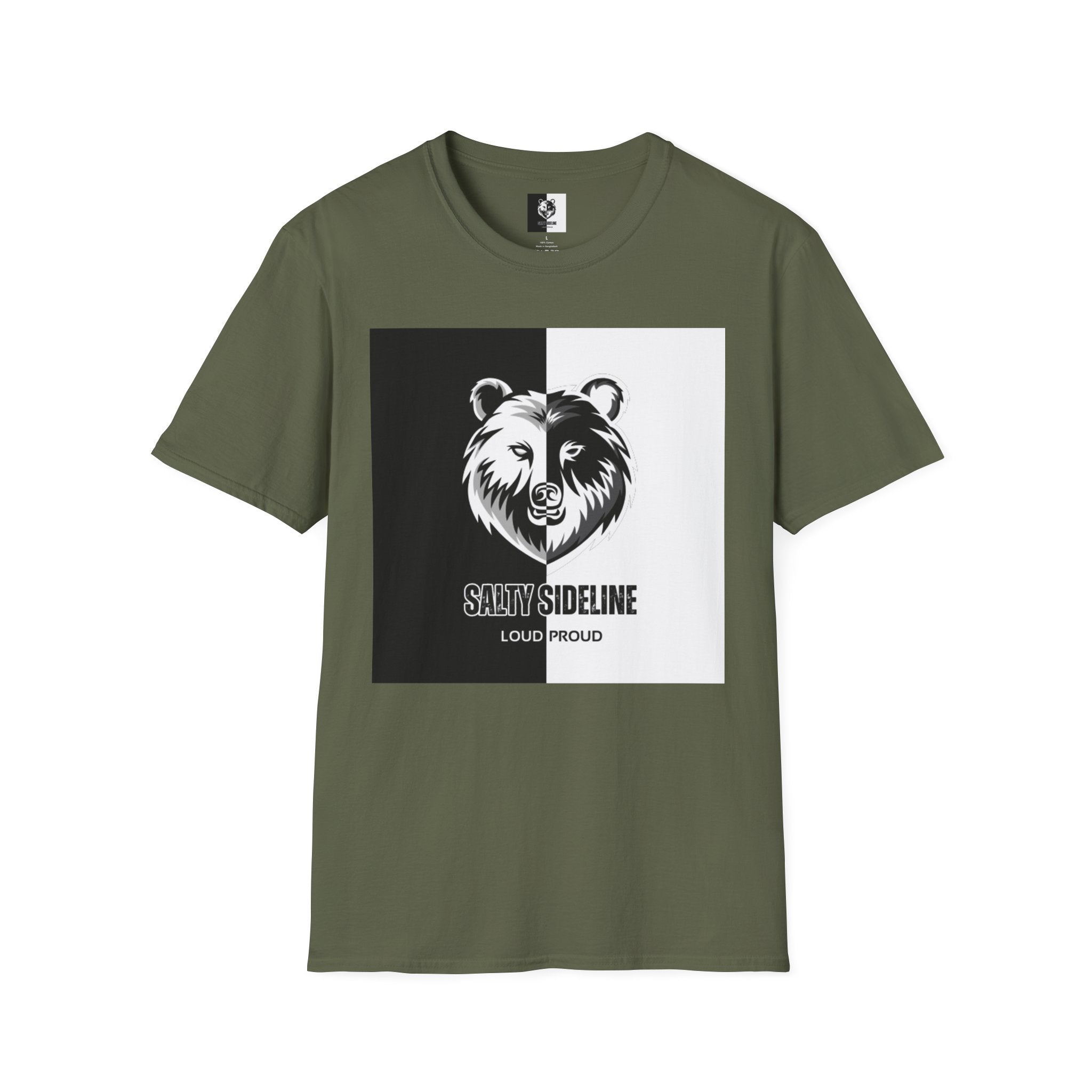 Salty Sideline Logo | Unisex Softstyle T-Shirt | 12 Shirt Color Options