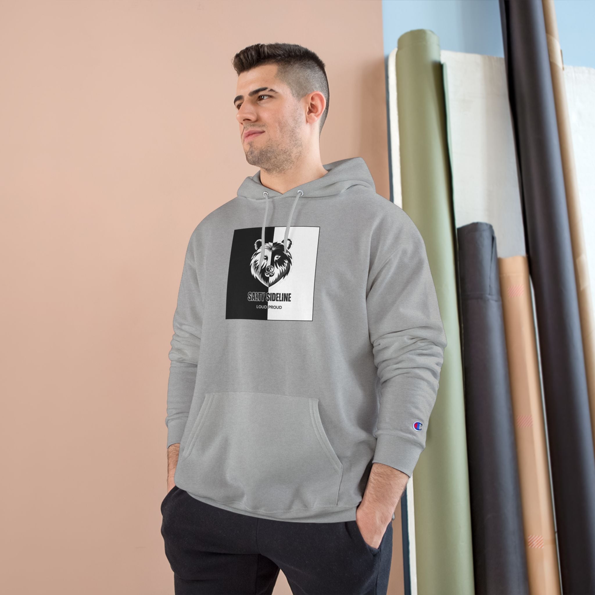 Salty Sideline Logo | Champion Hoodie | 4 Hoodie Color Options