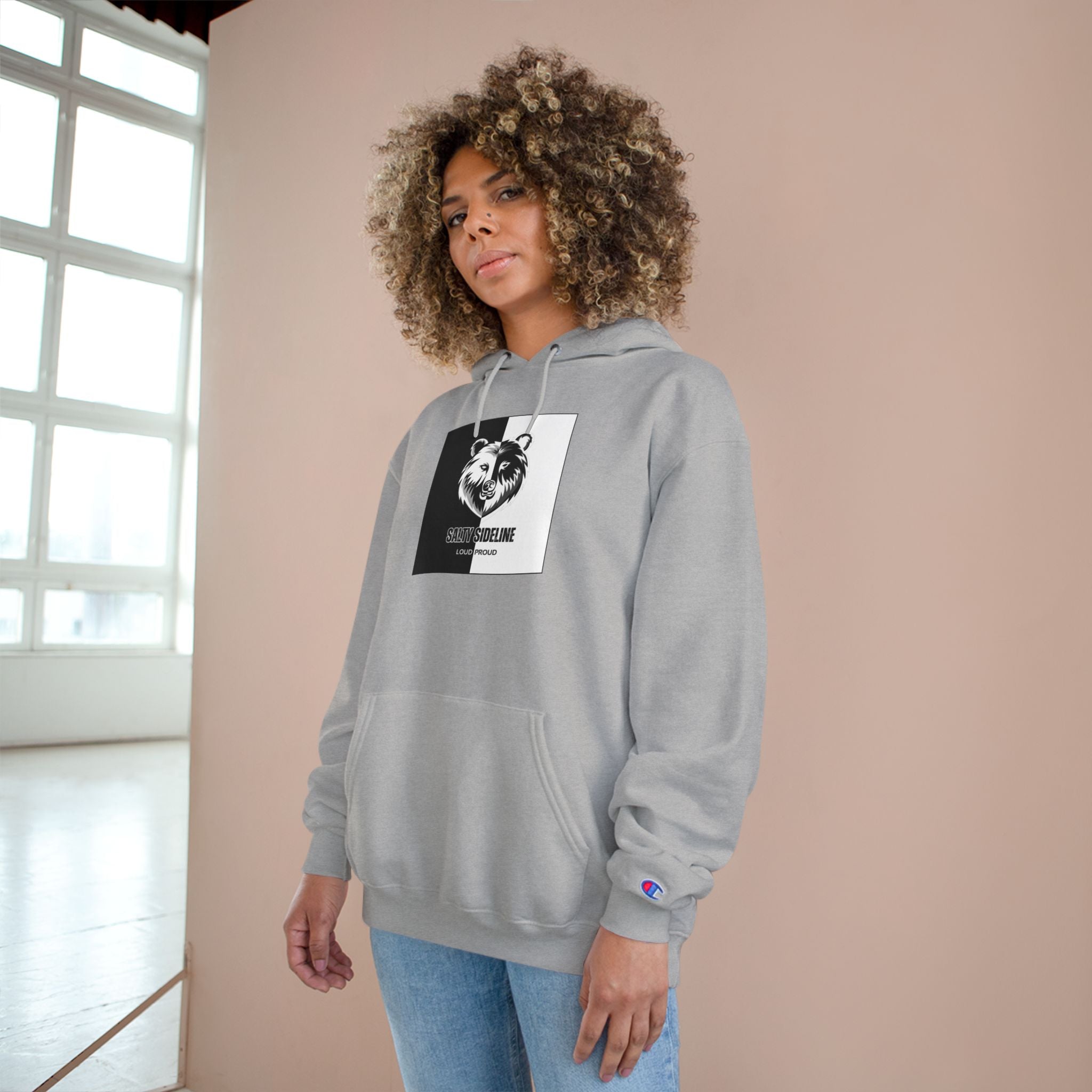 Salty Sideline Logo | Champion Hoodie | 4 Hoodie Color Options