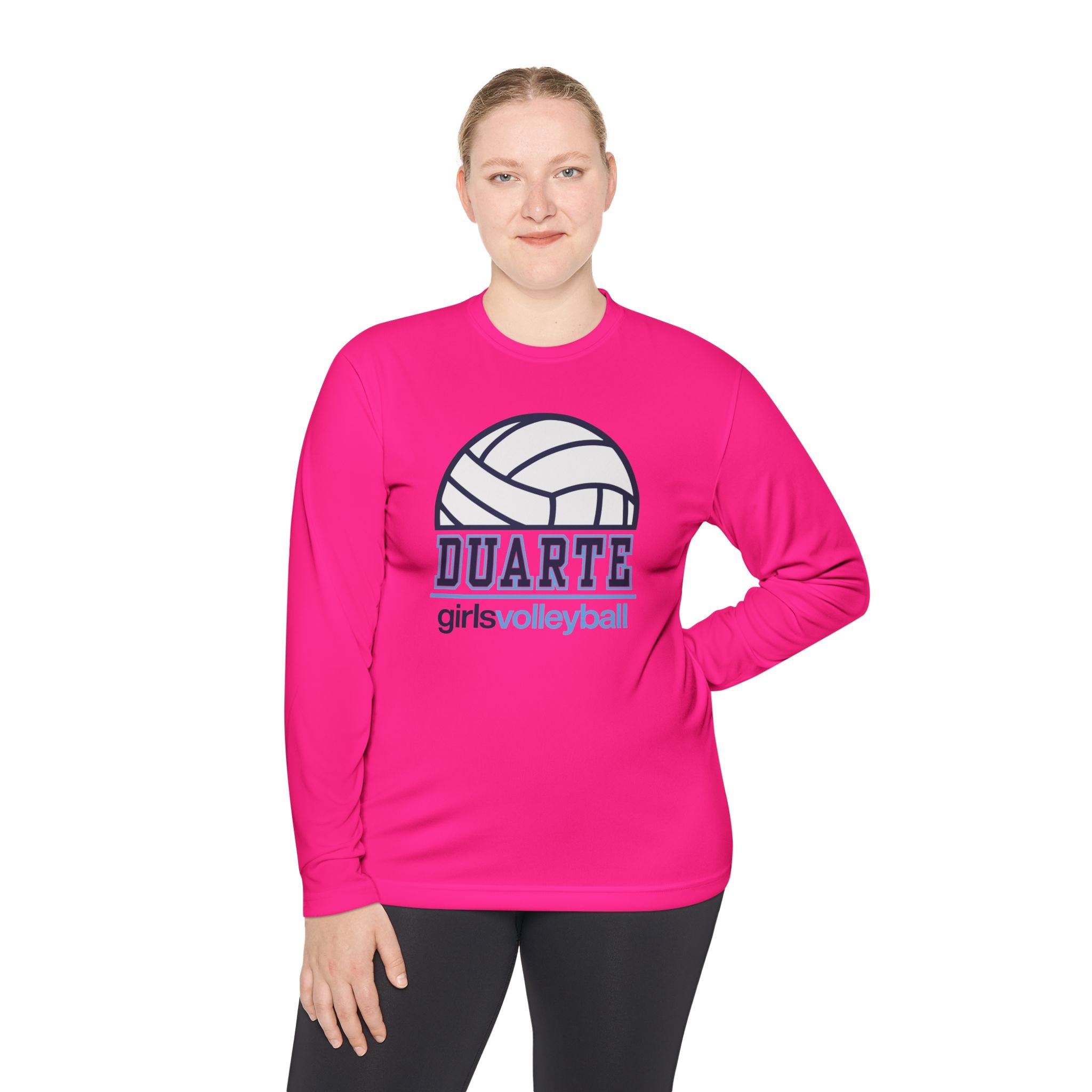 Duarte Girls Volleyball Pink Out Long Sleeve Tee