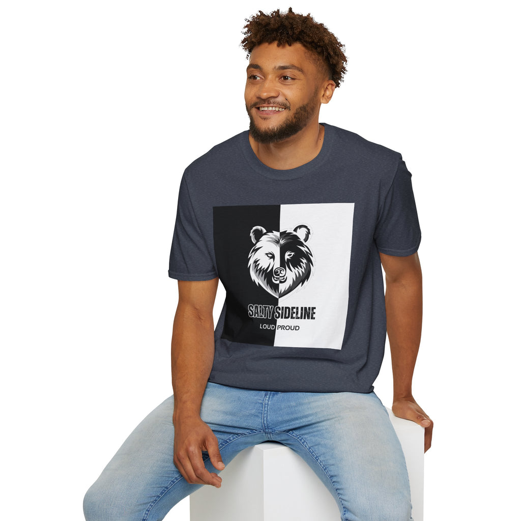 Salty Sideline Logo | Unisex Softstyle T-Shirt | 12 Shirt Color Options