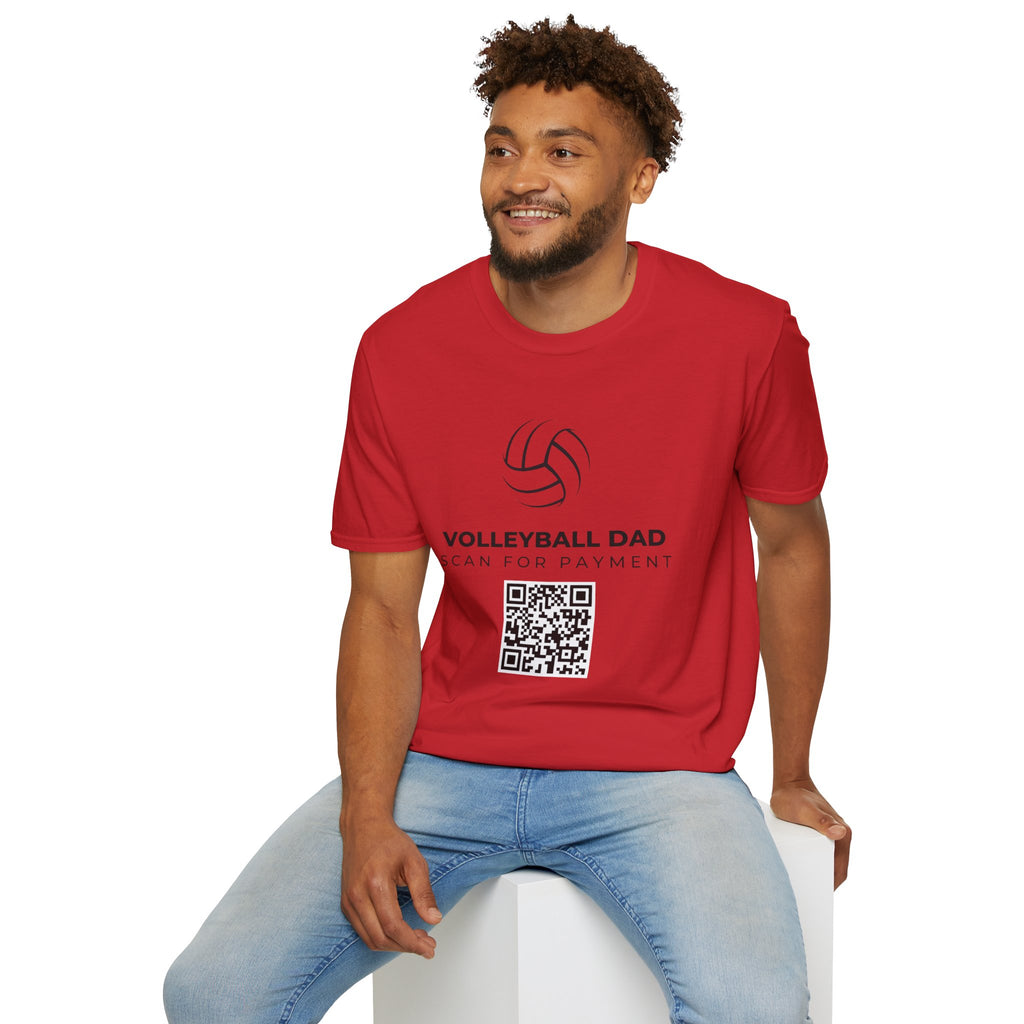 Volleyball Dad Scan for Payment T-Shirt