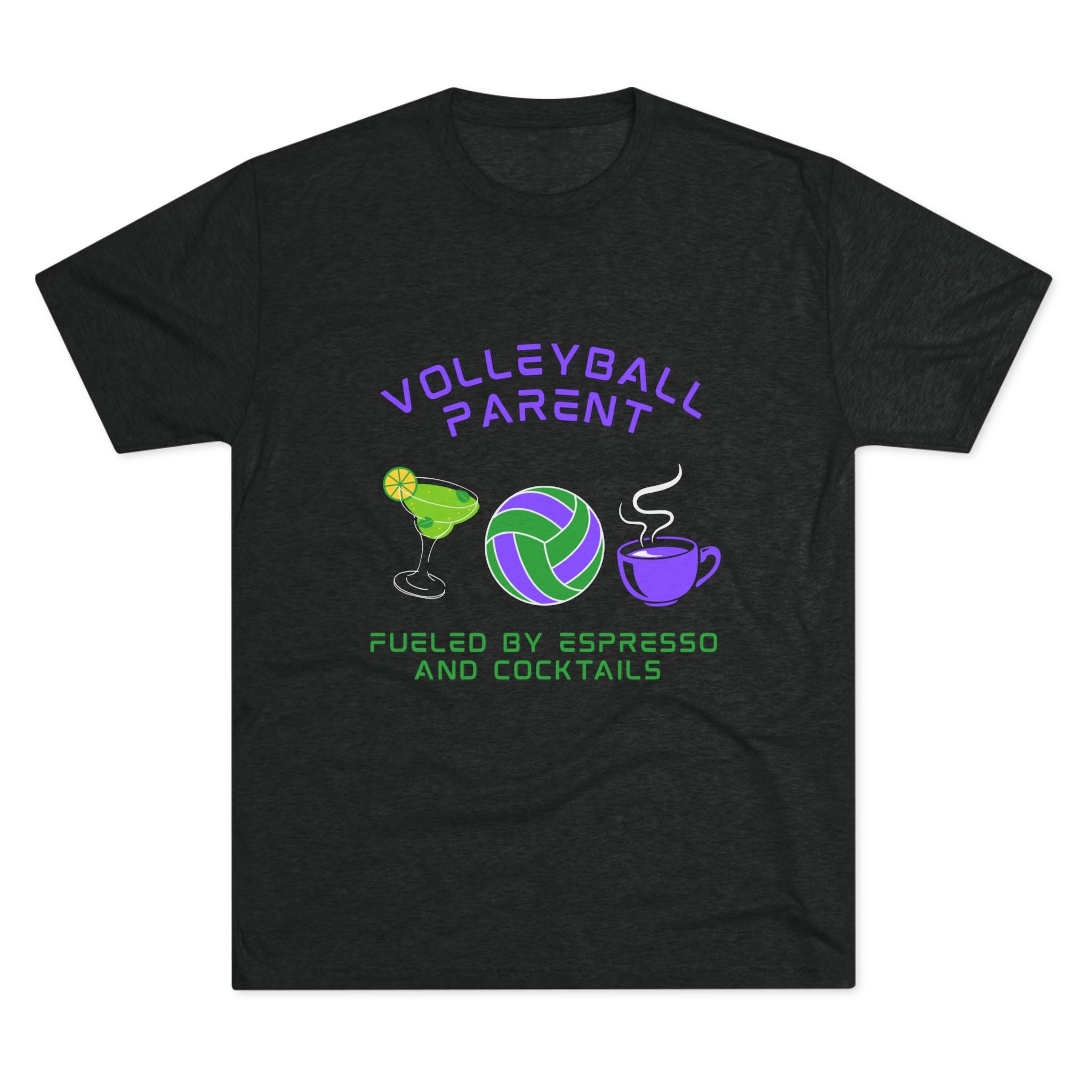 Fueled by Espresso and Cocktails | Tri-Blend Crew | 8 Shirt Colors Options