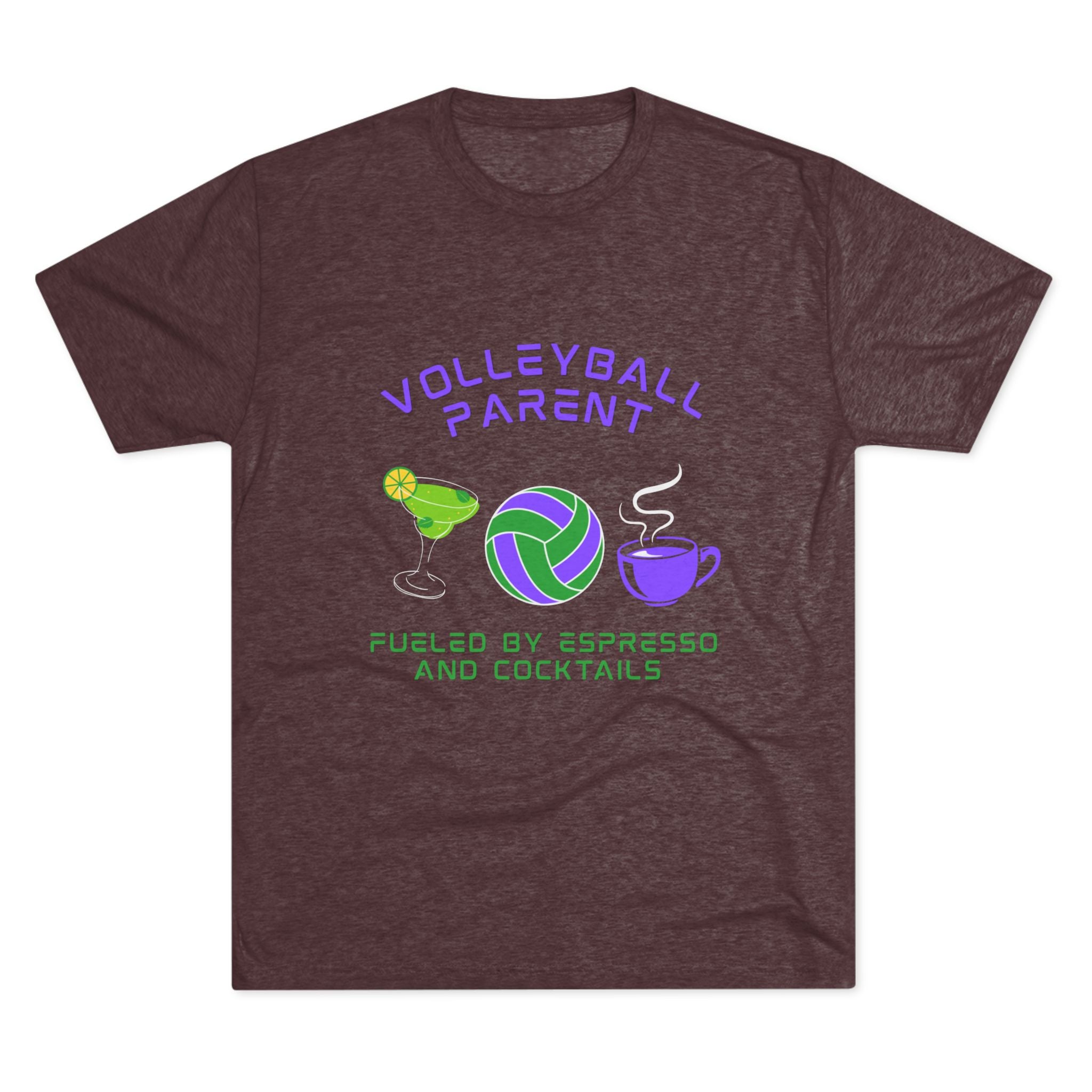 Fueled by Espresso and Cocktails | Tri-Blend Crew | 8 Shirt Colors Options