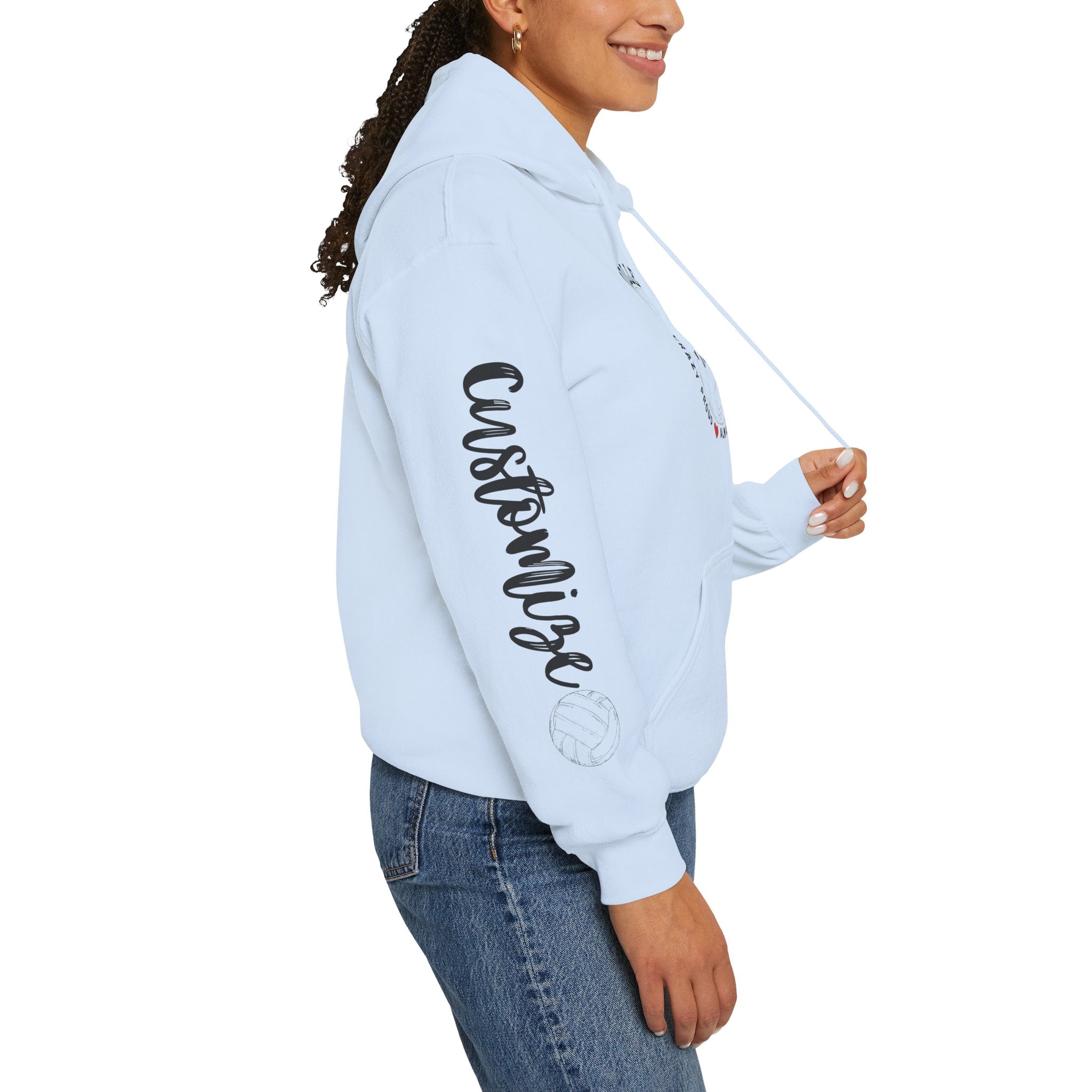 Volleyball Mom Crazy Proud Always Loud Hoodie