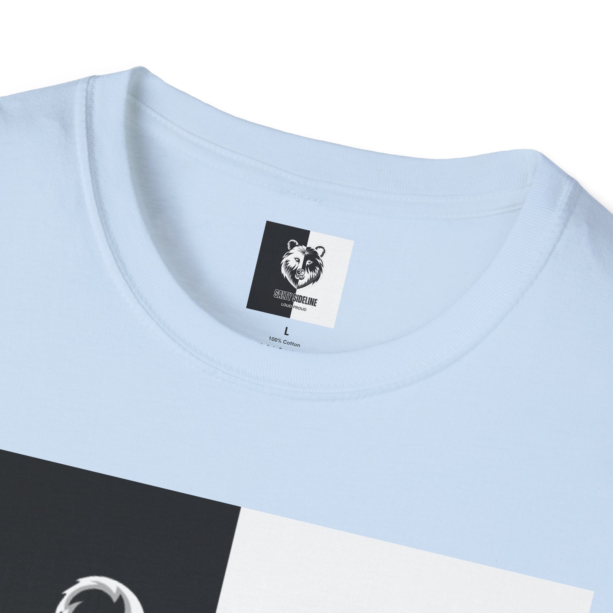 Salty Sideline Logo | Unisex Softstyle T-Shirt | 12 Shirt Color Options