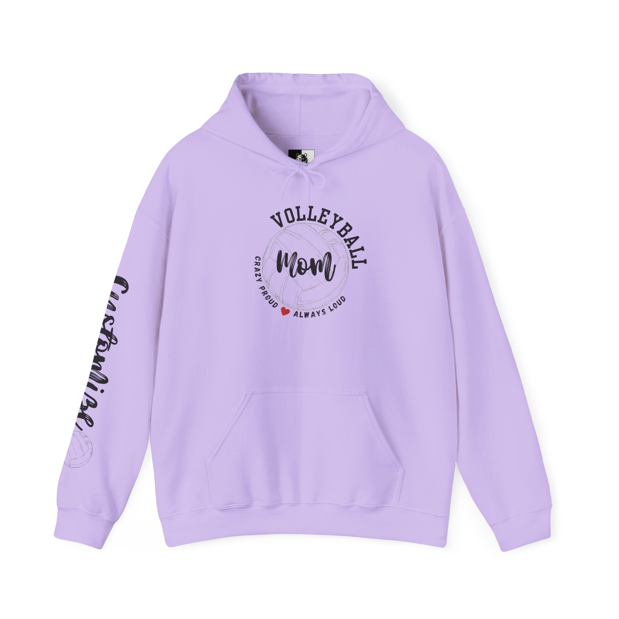 Volleyball Mom Crazy Proud Always Loud Hoodie
