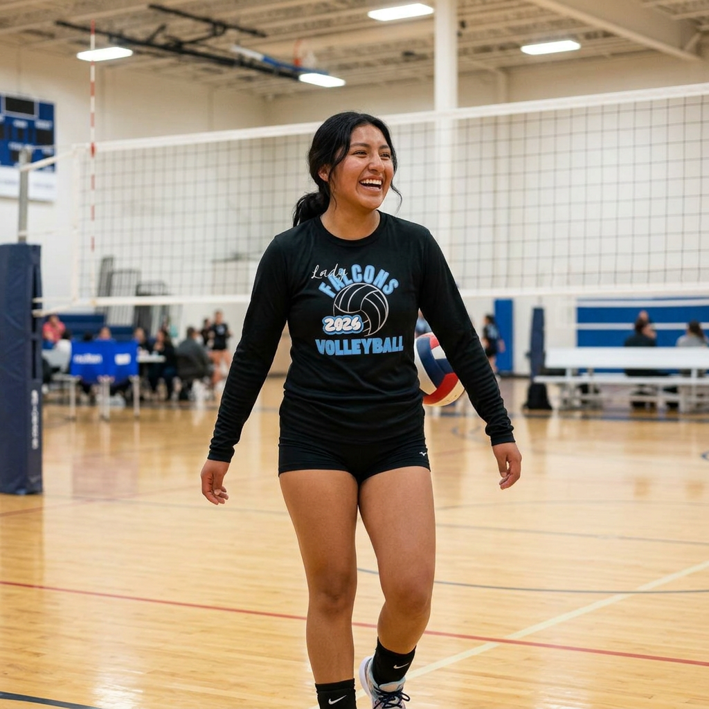 Lady Falcons 2026 Volleyball Long Sleeve Tee