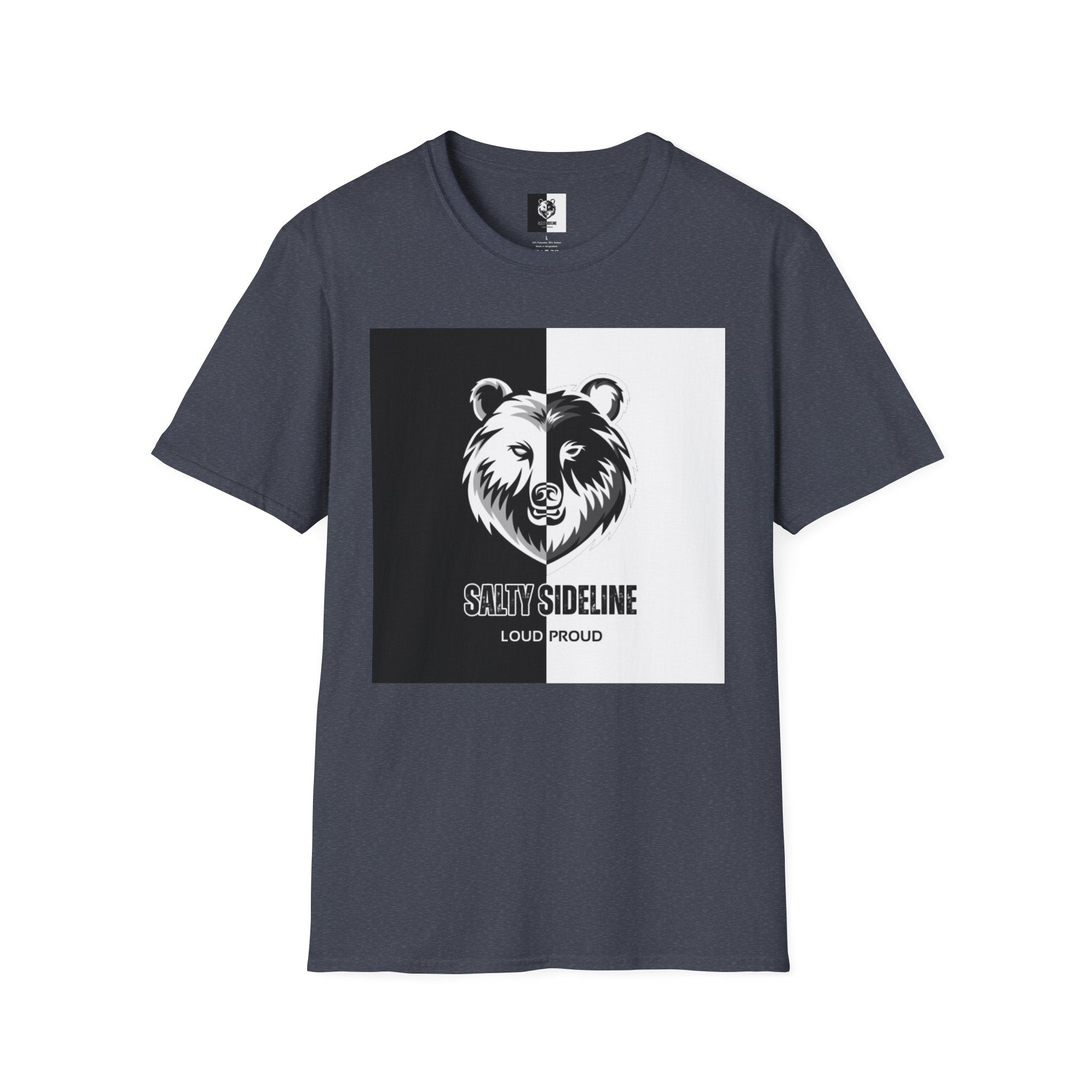 Salty Sideline Logo | Unisex Softstyle T-Shirt | 12 Shirt Color Options