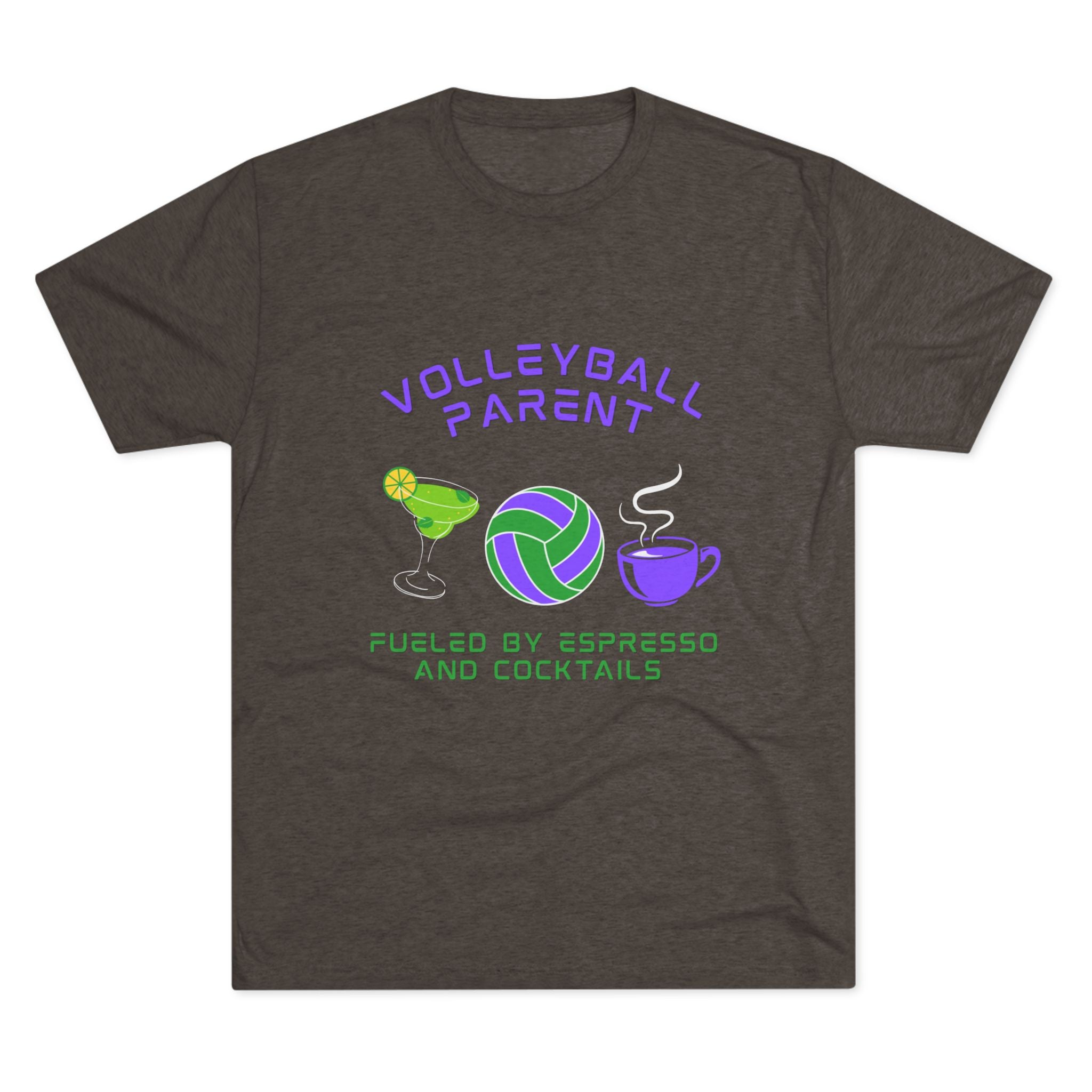 Fueled by Espresso and Cocktails | Tri-Blend Crew | 8 Shirt Colors Options