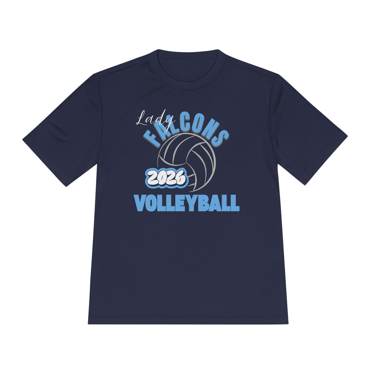 Lady Falcons 2026 Volleyball Moisture-Wicking T-Shirt