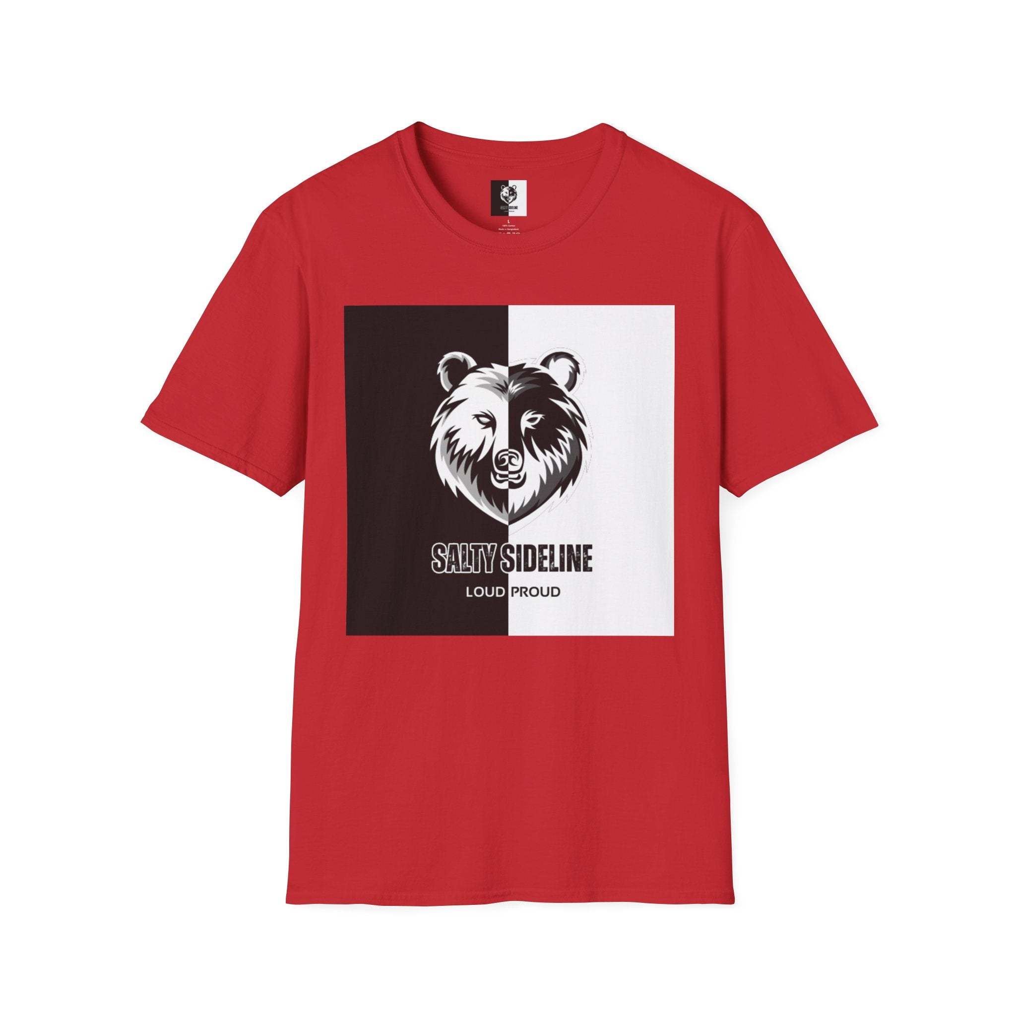 Salty Sideline Logo | Unisex Softstyle T-Shirt | 12 Shirt Color Options