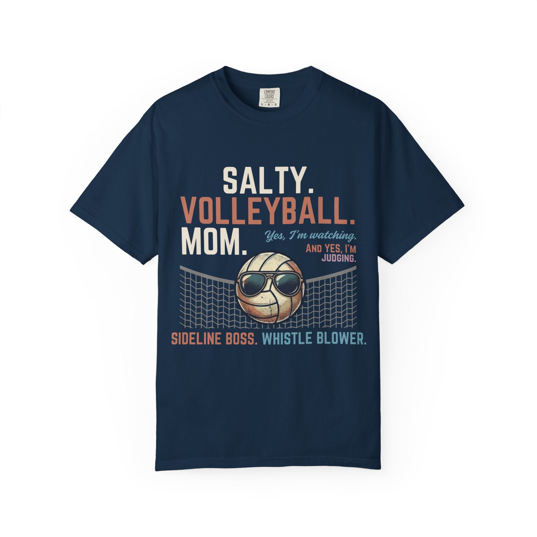 Salty Volleyball Mom - Yes I'm Watching T-Shirt
