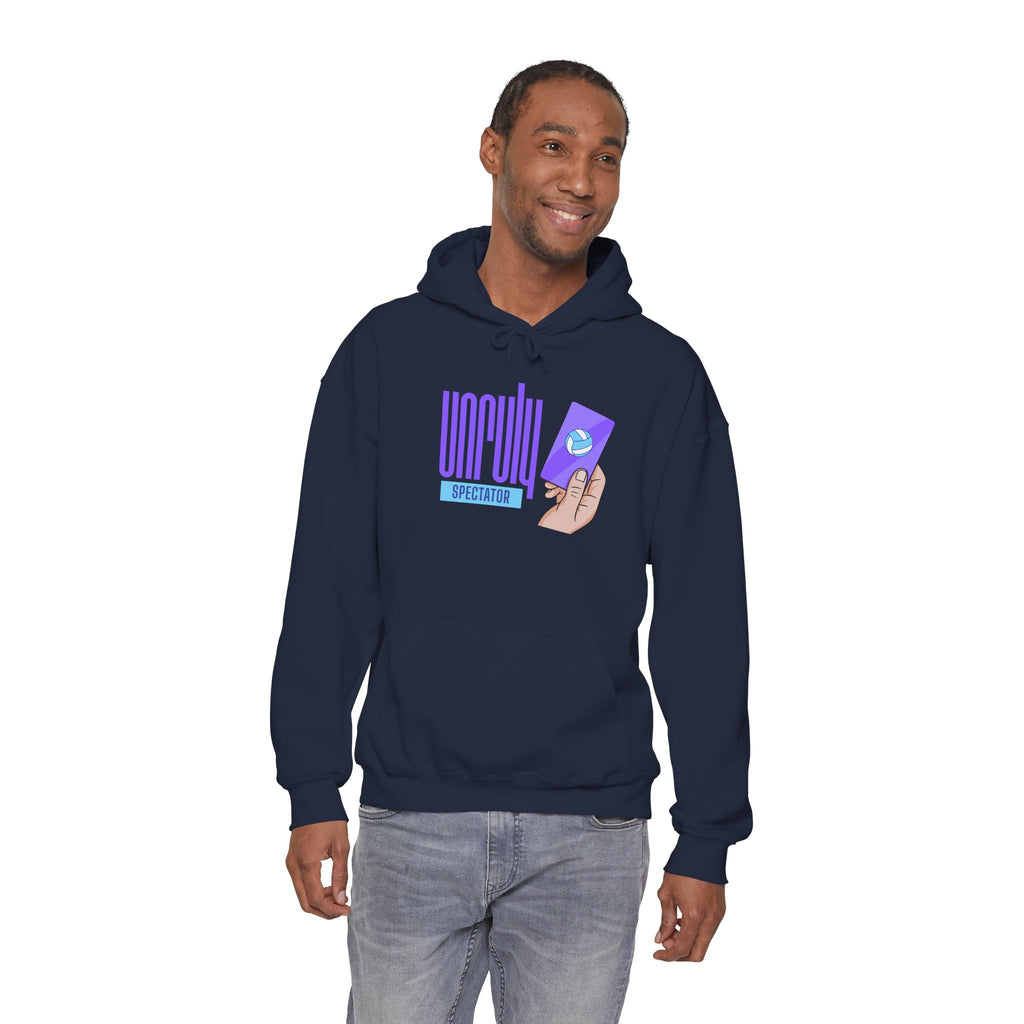 Unruly Spectator Blue Logo Hoodie