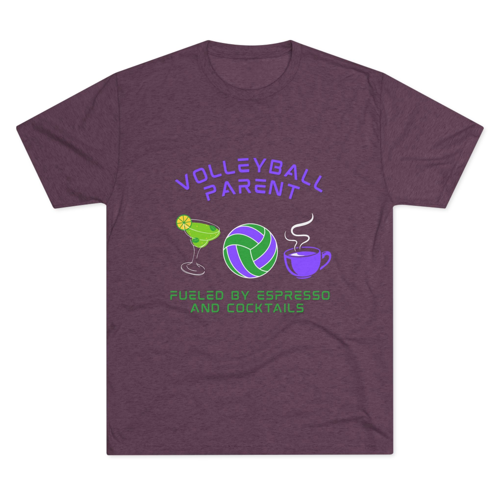 Fueled by Espresso and Cocktails | Tri-Blend Crew | 8 Shirt Colors Options