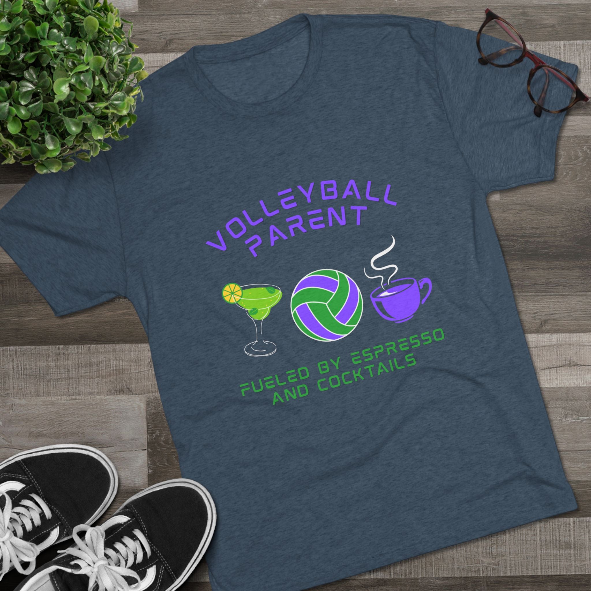 Fueled by Espresso and Cocktails | Tri-Blend Crew | 8 Shirt Colors Options