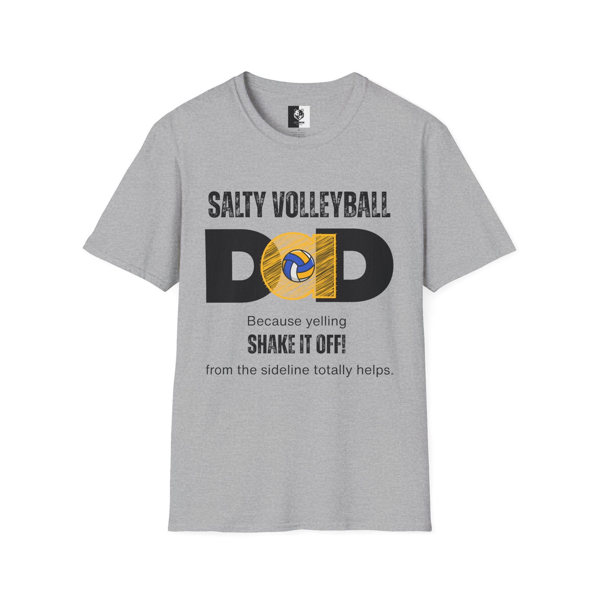 Salty Volleyball Dad Shake It Off Unisex Softstyle T-Shirt (4 Colors)