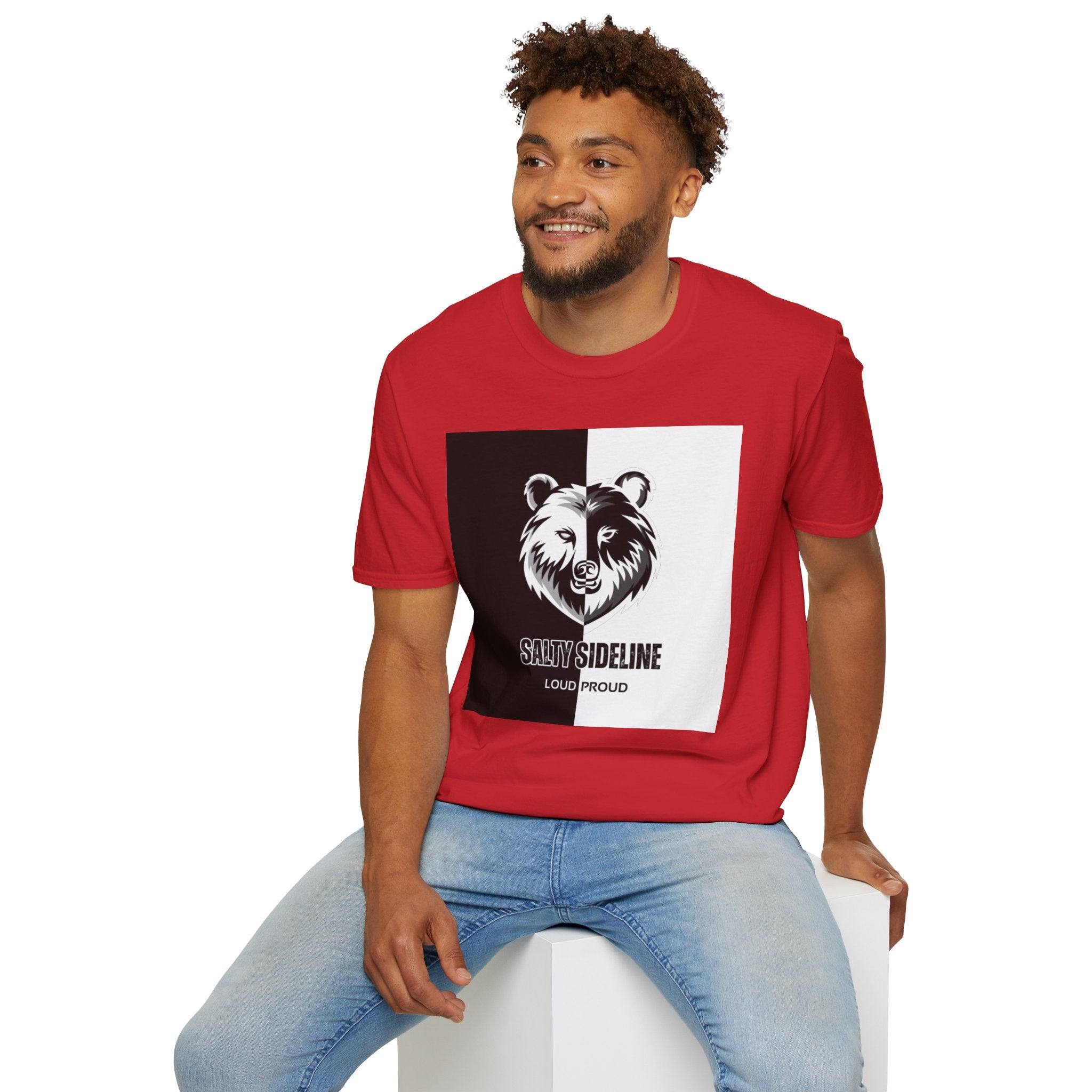 Salty Sideline Logo | Unisex Softstyle T-Shirt | 12 Shirt Color Options