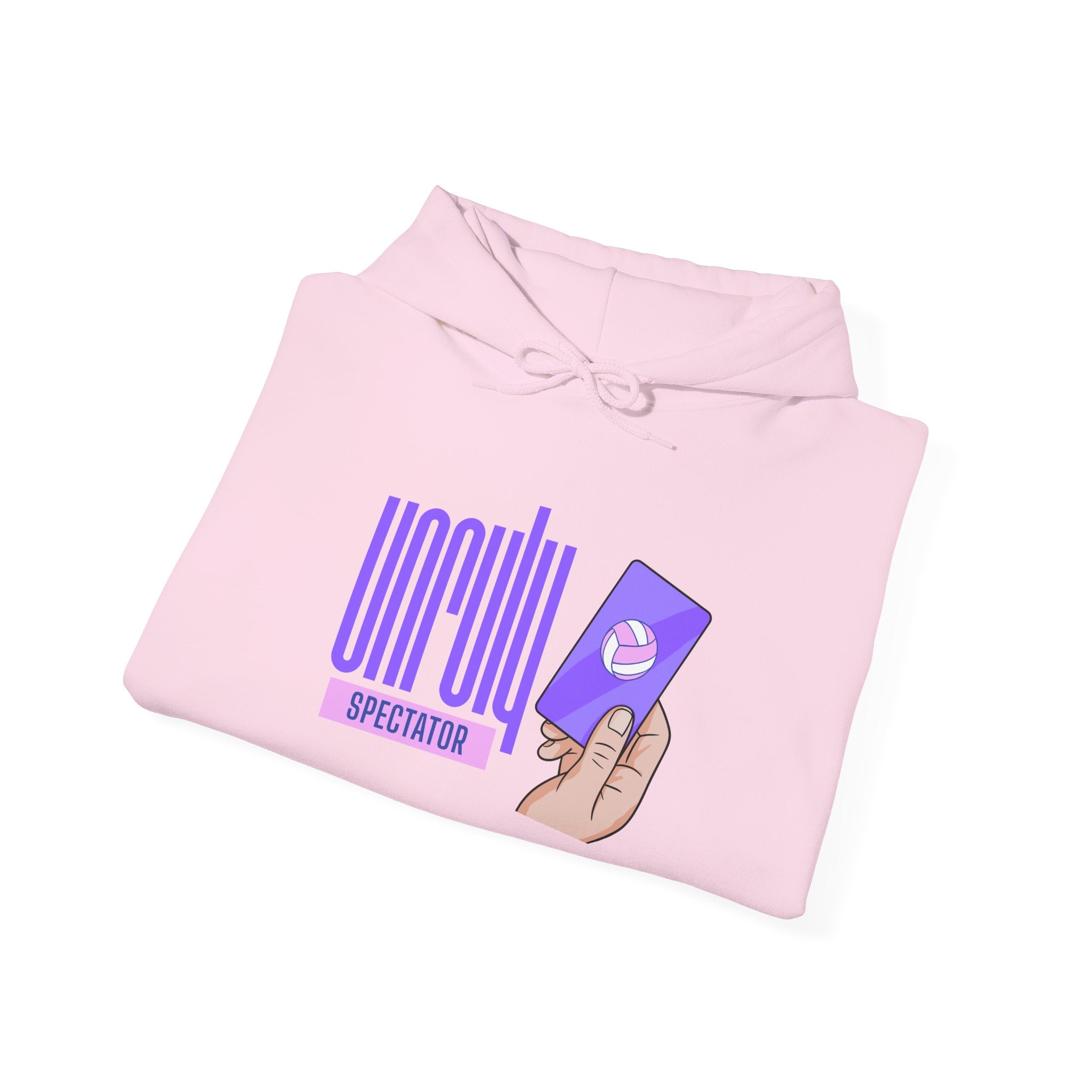 Unruly Spectator Pink Logo Hoodie