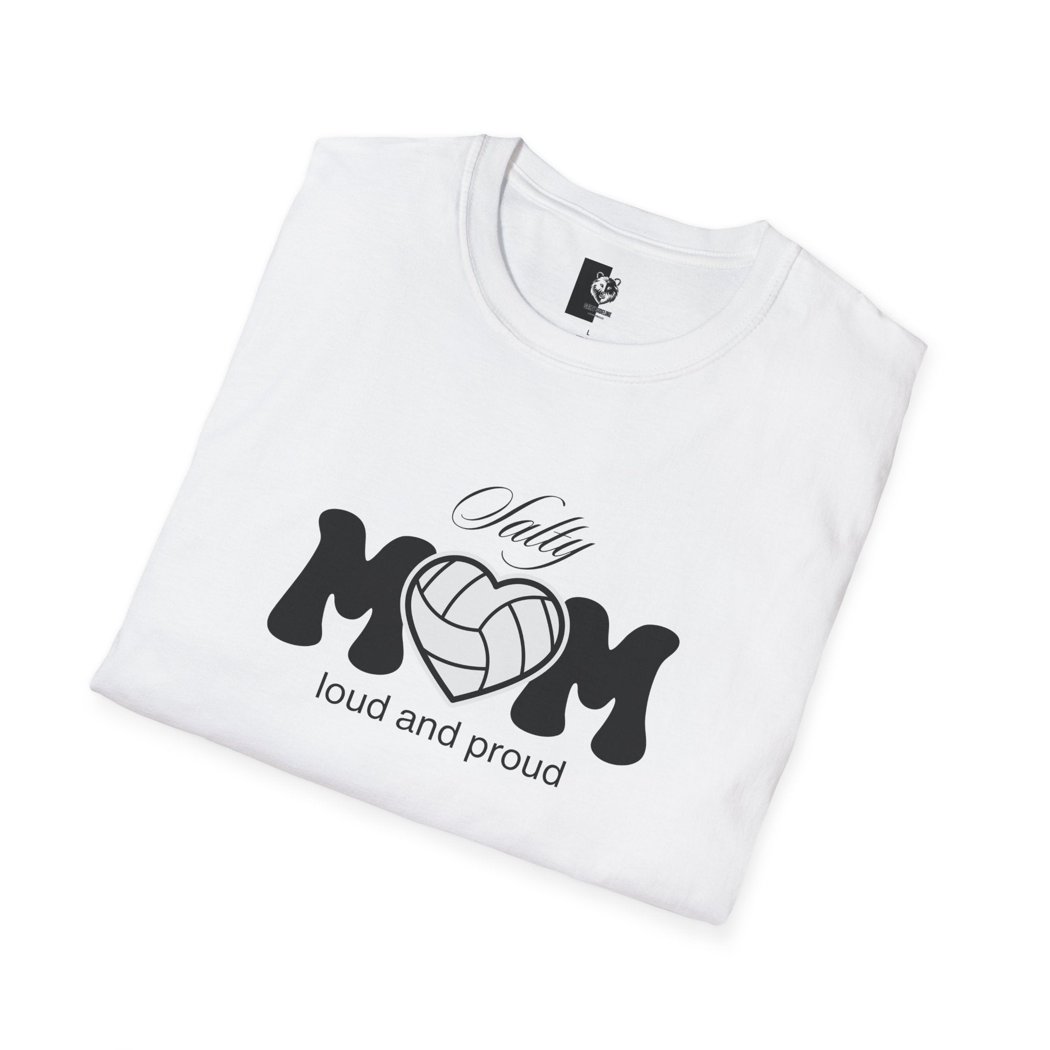 Salty Volleyball Mom Unisex Softstyle Shirt (4 Colors)