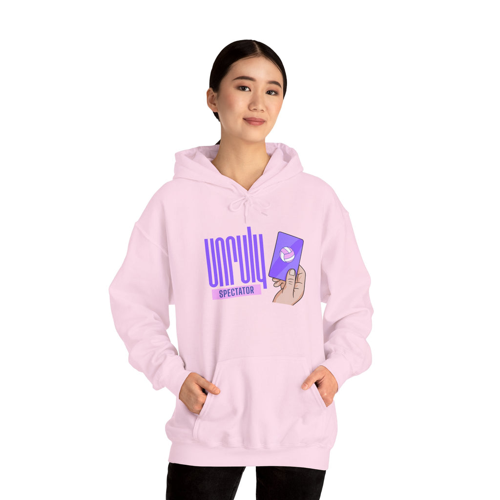 Unruly Spectator Pink Logo Hoodie