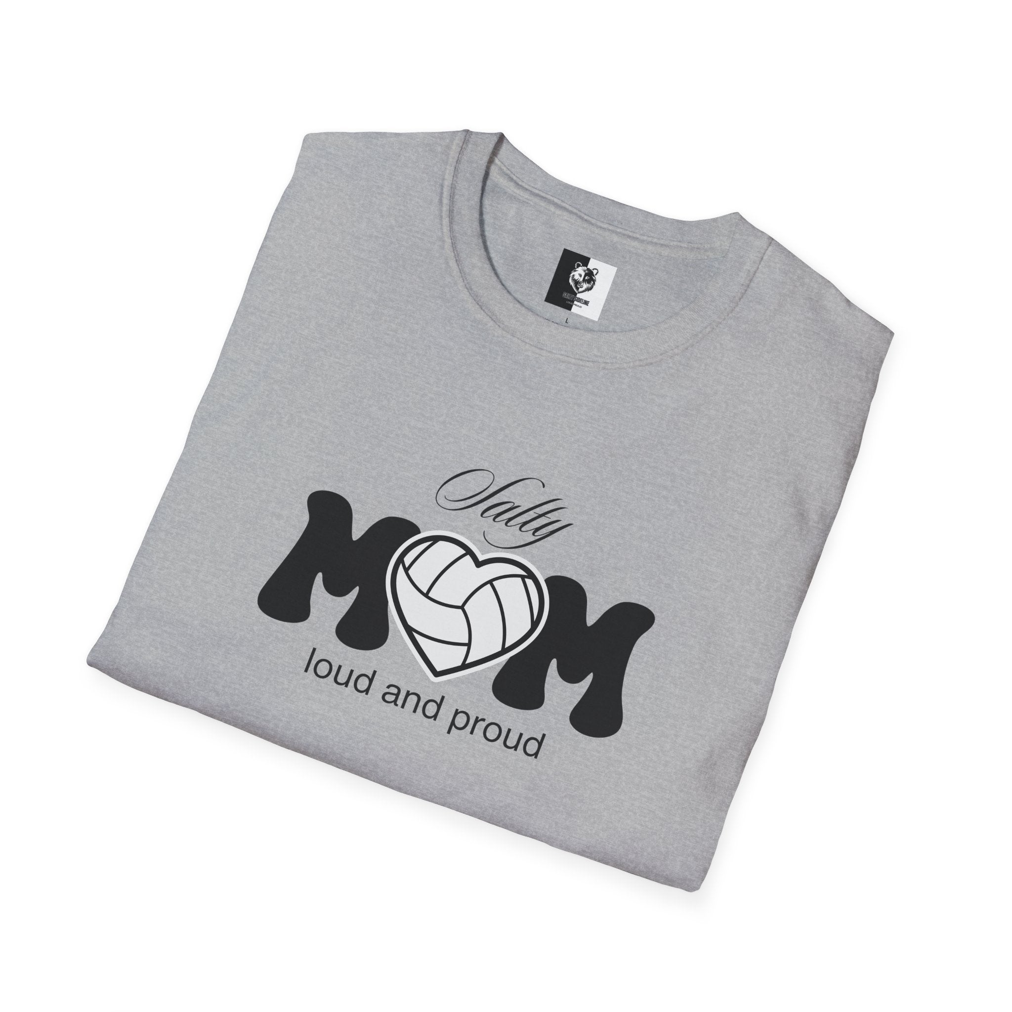 Salty Volleyball Mom Unisex Softstyle Shirt | 5 Shirt Color Options