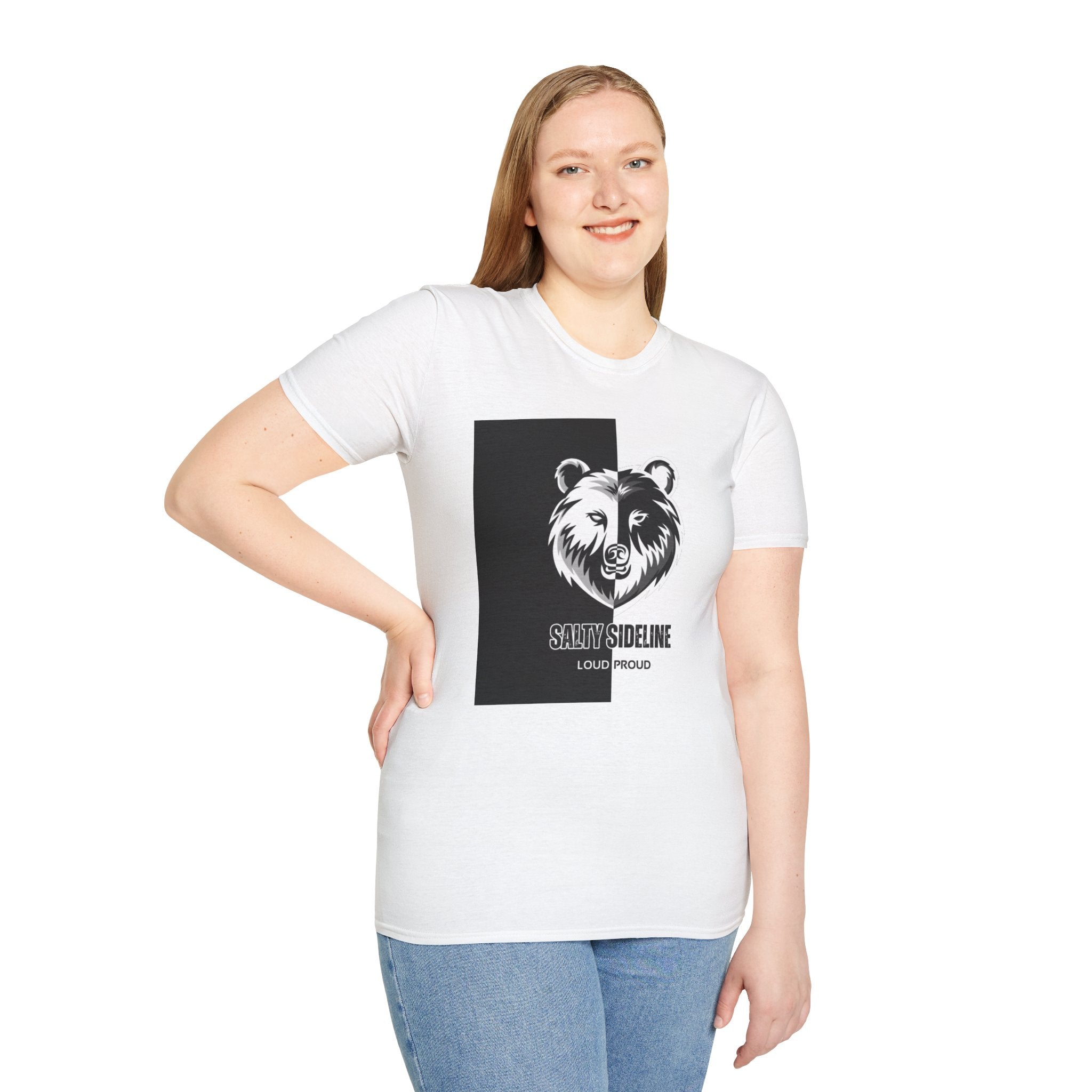 Salty Sideline Logo | Unisex Softstyle T-Shirt | 12 Shirt Color Options